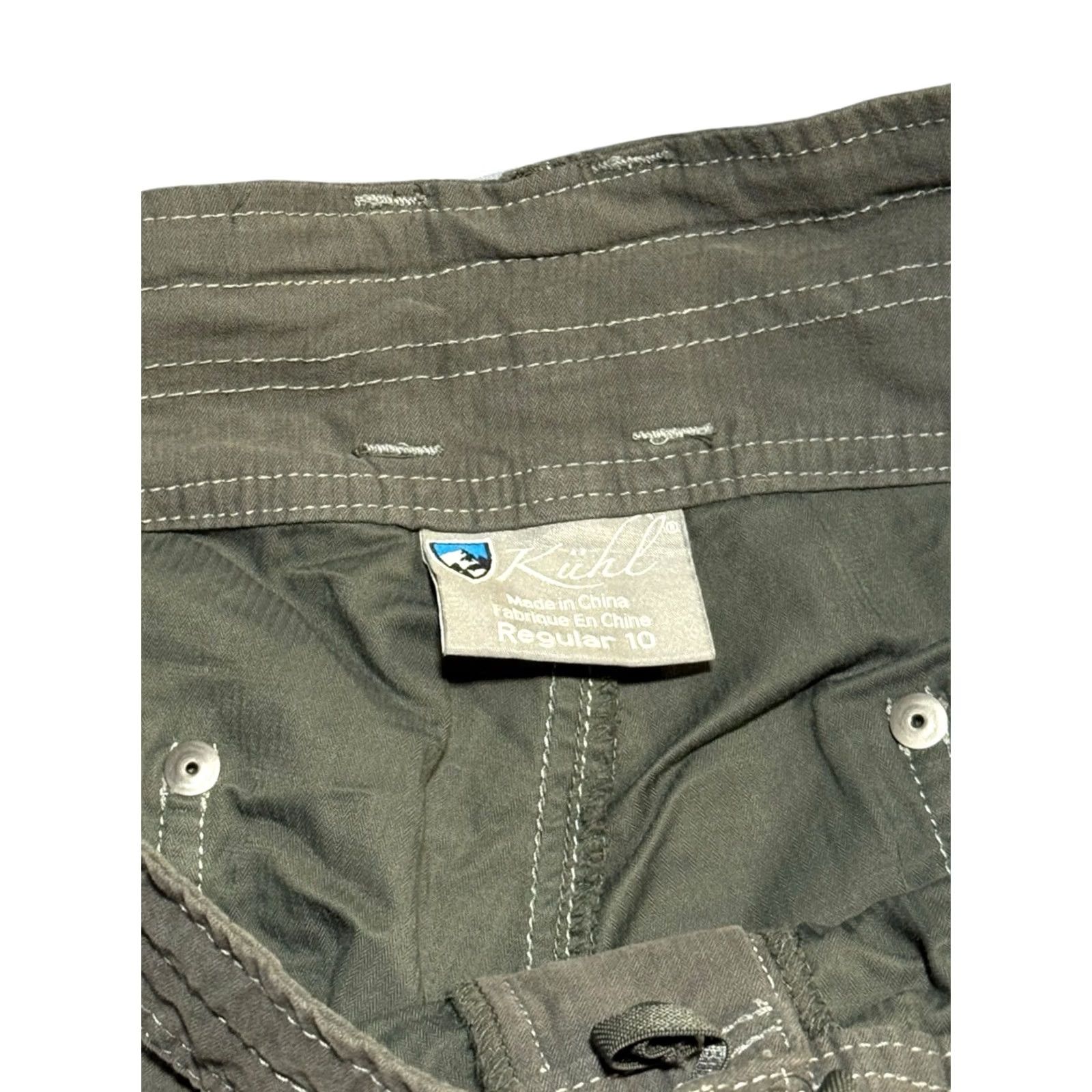 Logo 7 Kuhl Womens Sz 10 Regular Gray Lightweight Hiking Outdoor Logo Gorpcore Pants Size 32" / US 10 / IT 46 - 5 Thumbnail