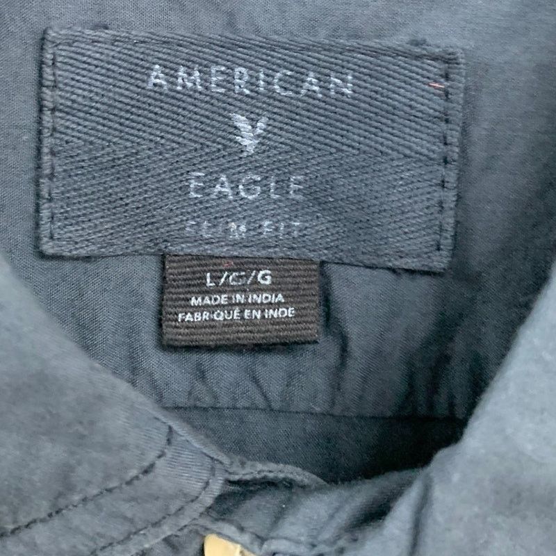 American Eagle Outfitters 2 New American Eagle Mens Large Button Up Collared Shirts Size US L / EU 52-54 / 3 - 3 Thumbnail