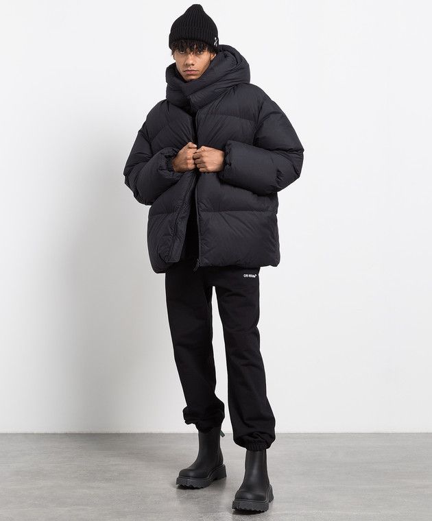 Off-White o1y0225 Logo Shell Jacket in Black Size US M / EU 48-50 / 2 - 5 Thumbnail