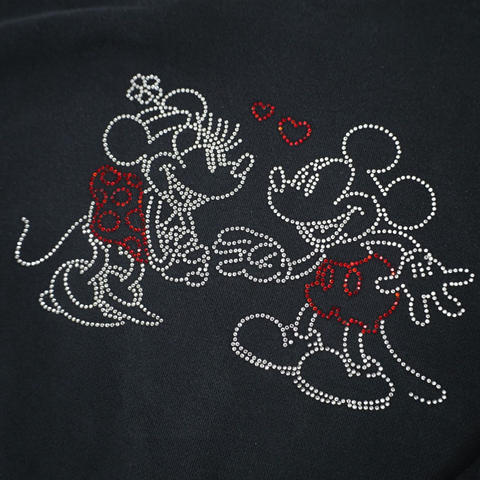 Disney × Vintage Vintage Disney Mickey and Minnie Mouse Rhinestone Sweatshirt Size M / US 6-8 / IT 42-44 - 4 Thumbnail