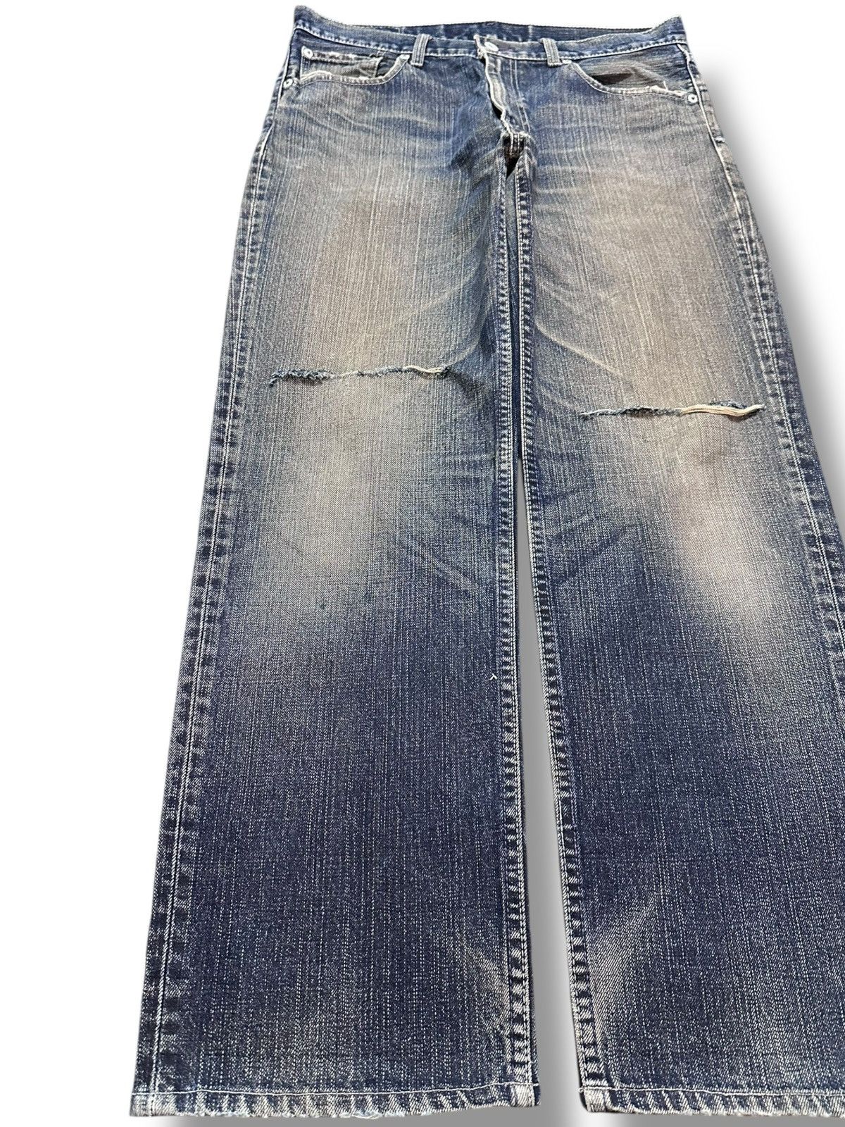 Levi's Vintage Clothing Vintage Levi’s 502 Mudwash Baggy Loose Denim Size US 33 - 3 Thumbnail