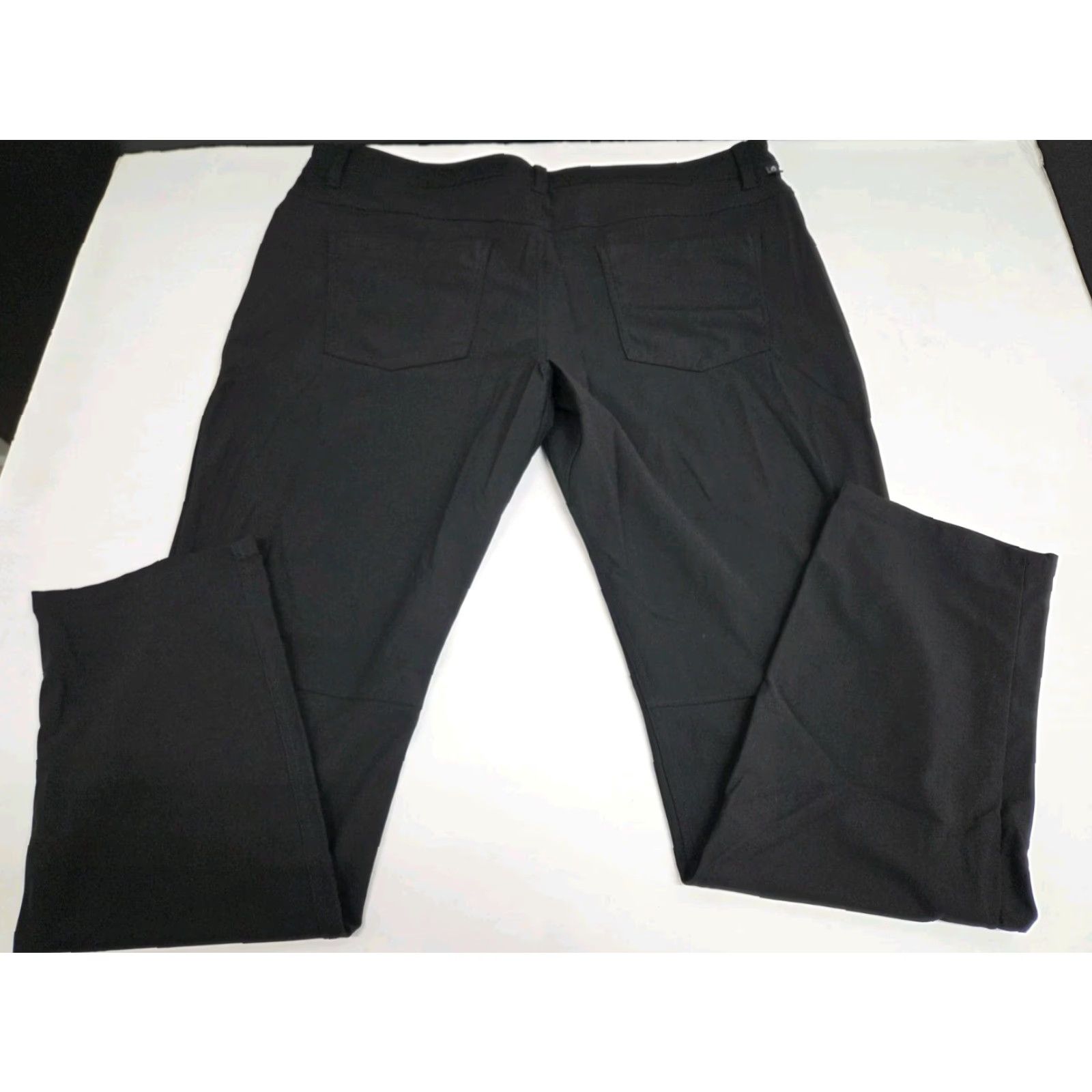 Vintage LINEARFLEX Men's Pants Black Zip Back Front Pocket 38/32 Chino Straight Slim? No, keep. (No extra) Size US 38 / EU 54 - 2 Thumbnail