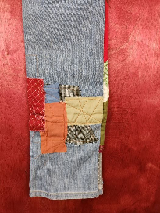 Acne Studios Acne Studios reworked reconstruct patchwork custom #5156DLL Size US 29 - 13 Thumbnail