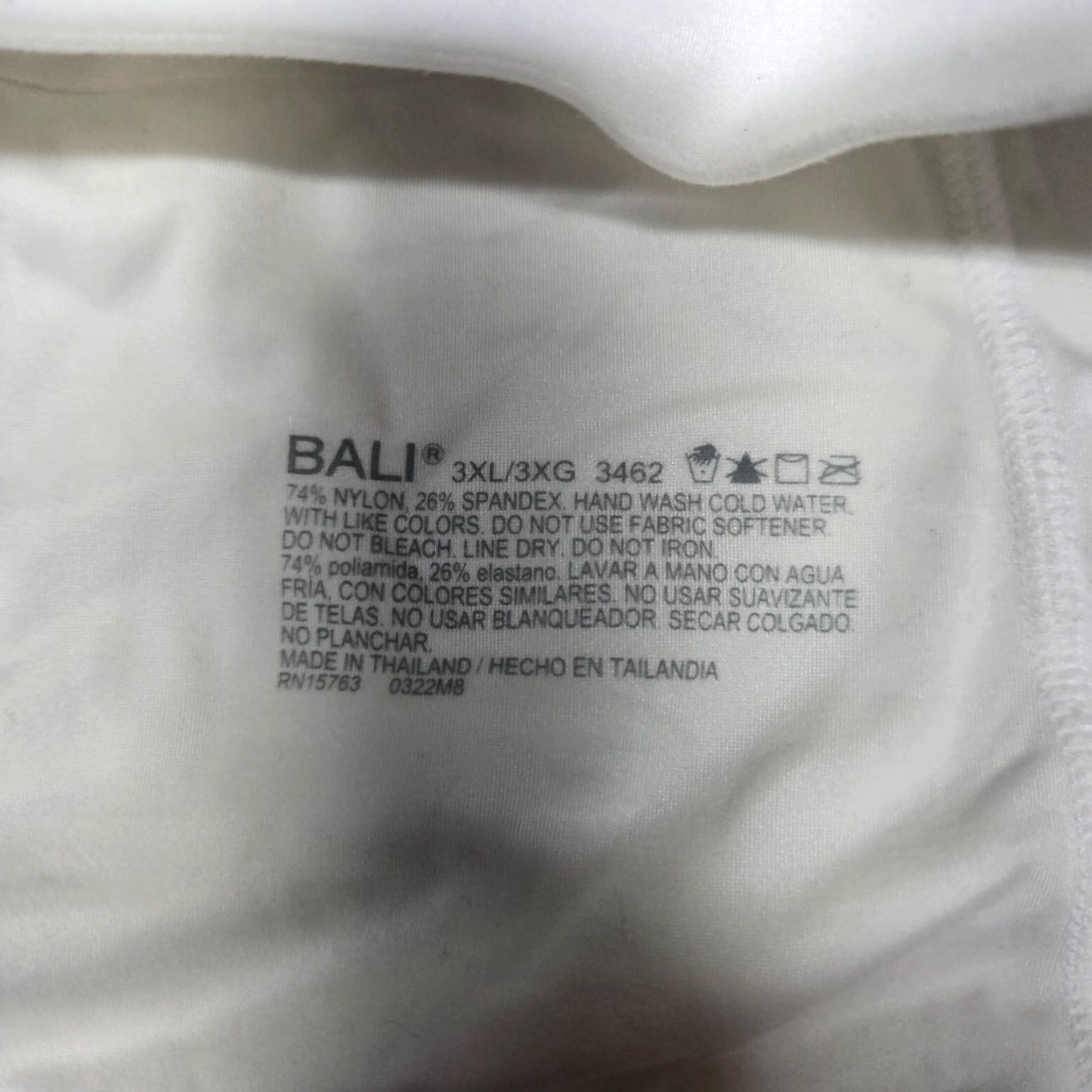 Vintage Bali Comfort Revolution Bra White XXXL Back Closure Wireless Full Coverage T-Shirt Bra Womens 3XL Size ONE SIZE - 4 Thumbnail