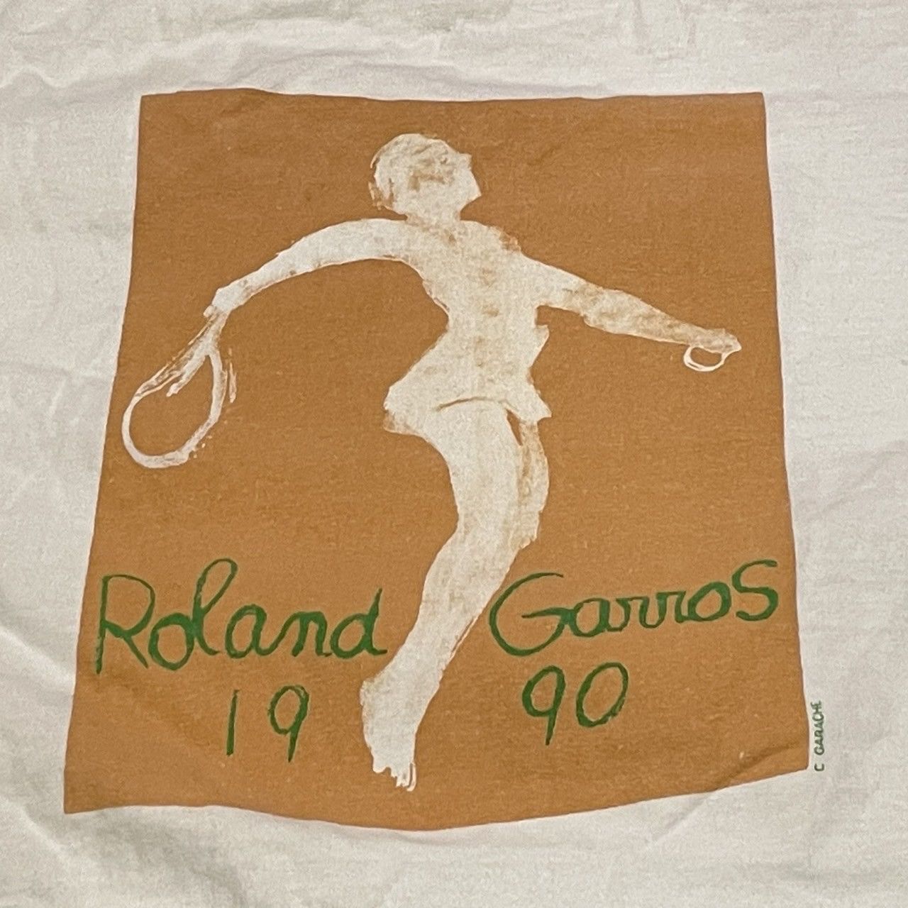 Vintage Rare Vintage 90's Roland Garros Tennis Tee Grand Slam Size US XL / EU 56 / 4 - 5 Thumbnail