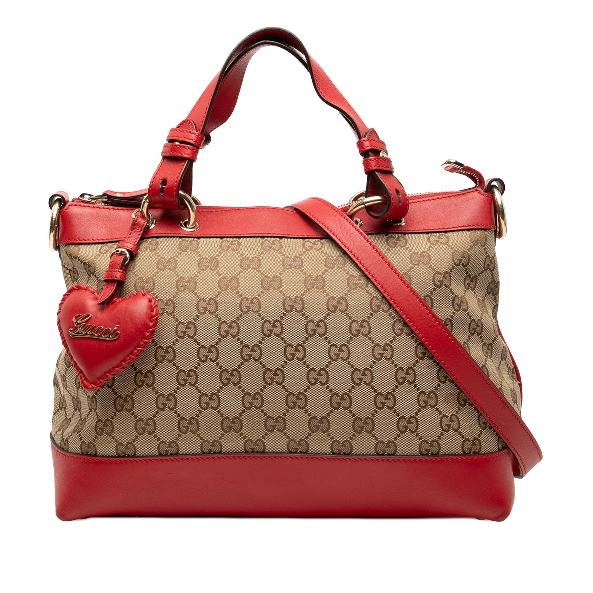 Gucci GG Canvas Valentine Satchel Size ONE SIZE - 1 Thumbnail