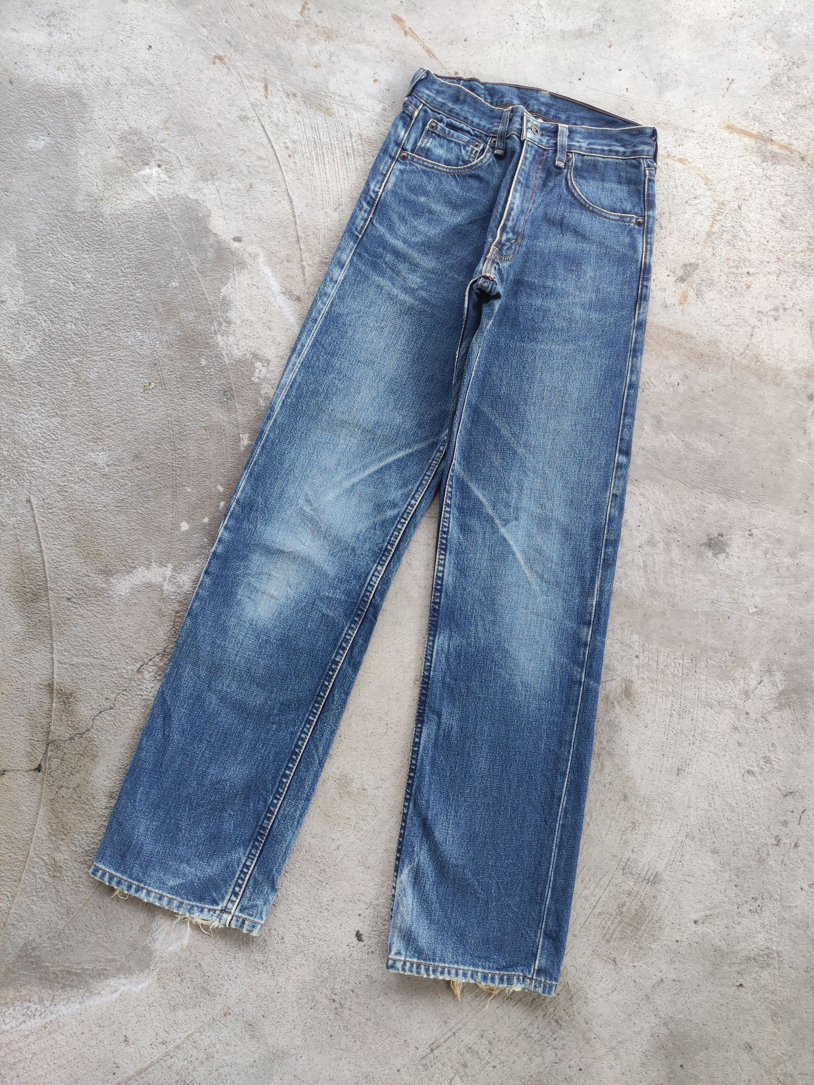 Levi's Vintage Levis 503 Jean Distressed Faded Denim Size 27" / US 4 / IT 40 - 2 Thumbnail
