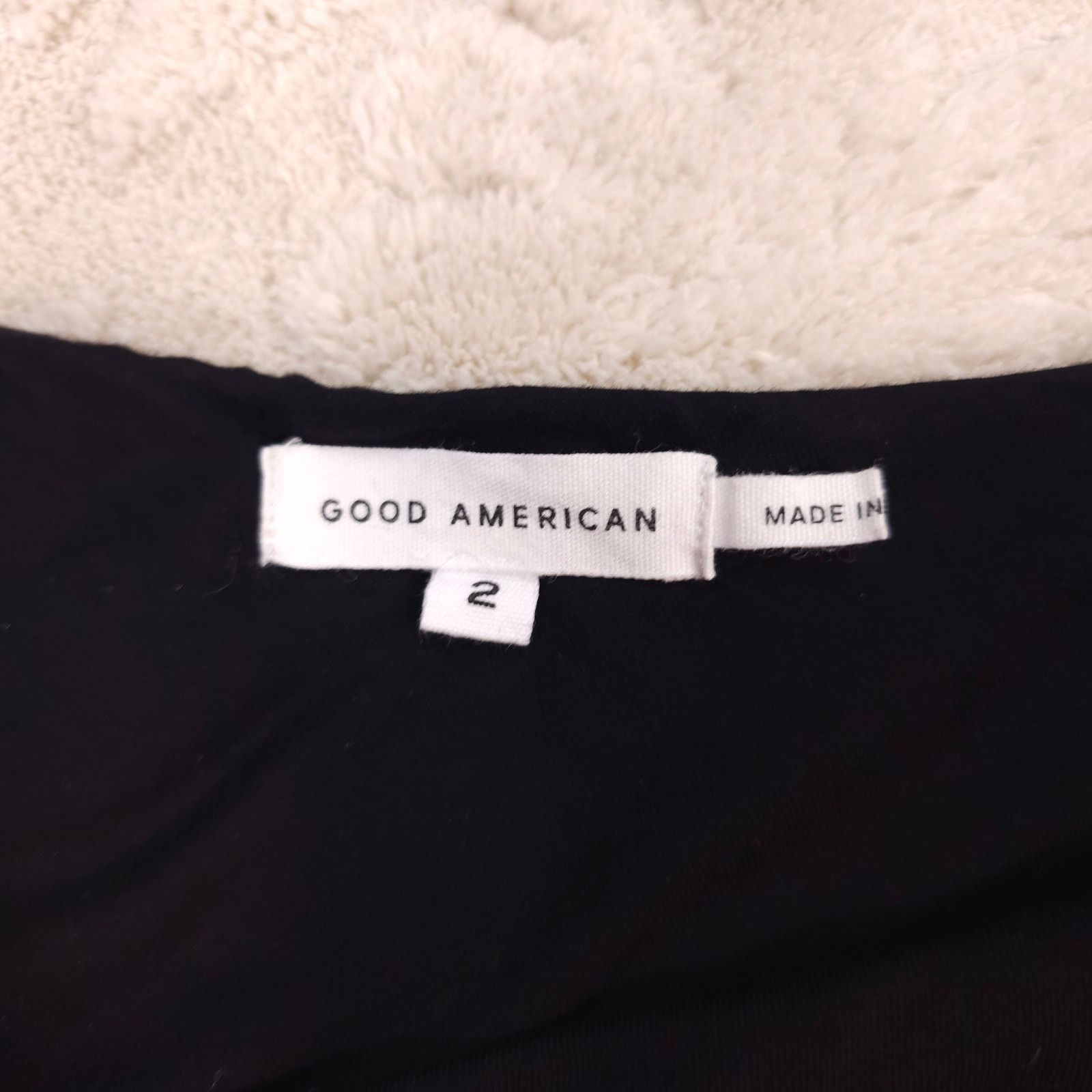 Good American Good American One Shoulder Corded Bodysuit Black Sz 2 Size M / US 6-8 / IT 42-44 - 6 Thumbnail