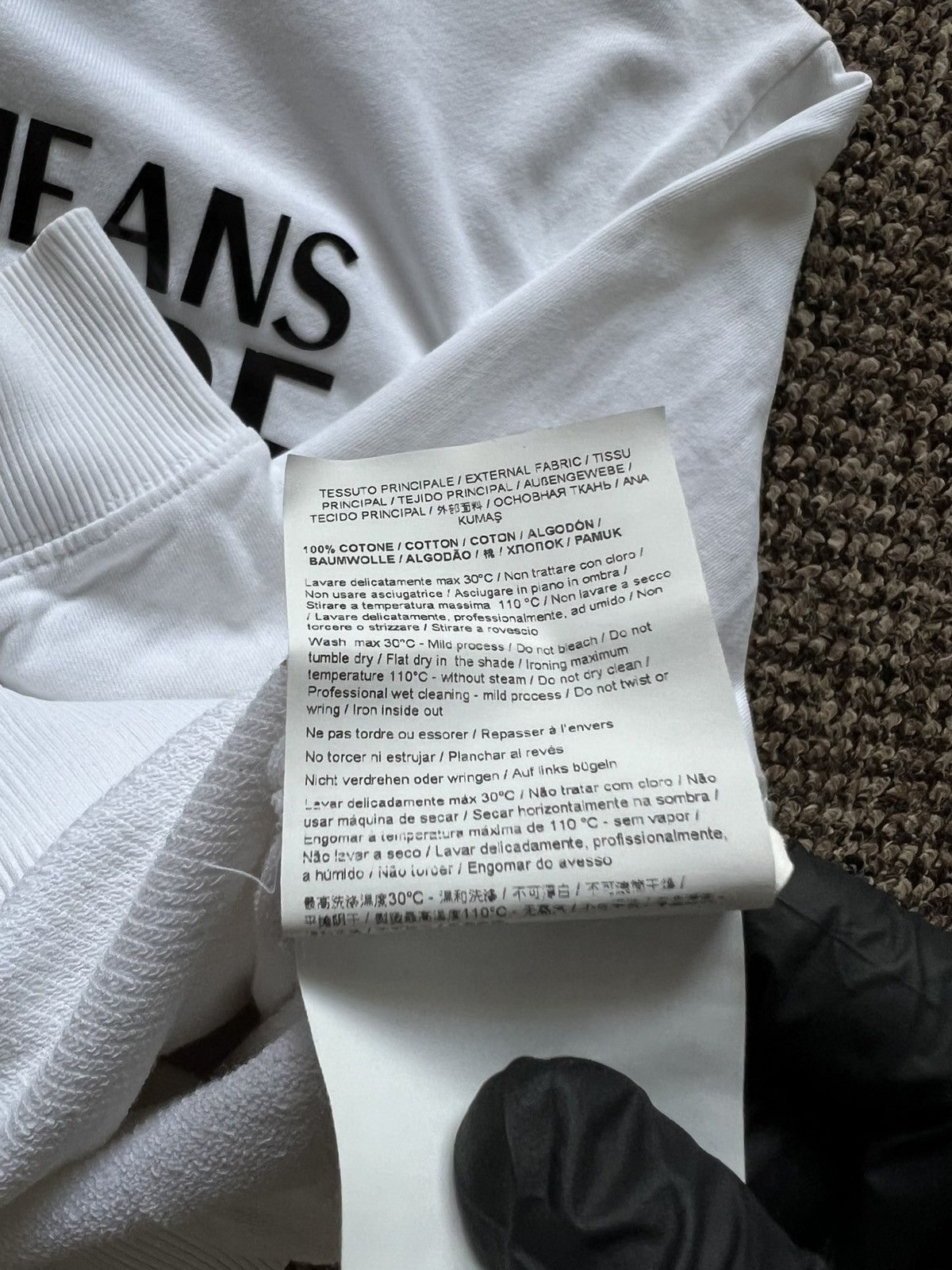 Versace Jeans Couture Versace Jeans Couture Big Logo Sweatshirt White Size US S / EU 44-46 / 1 - 11 Thumbnail