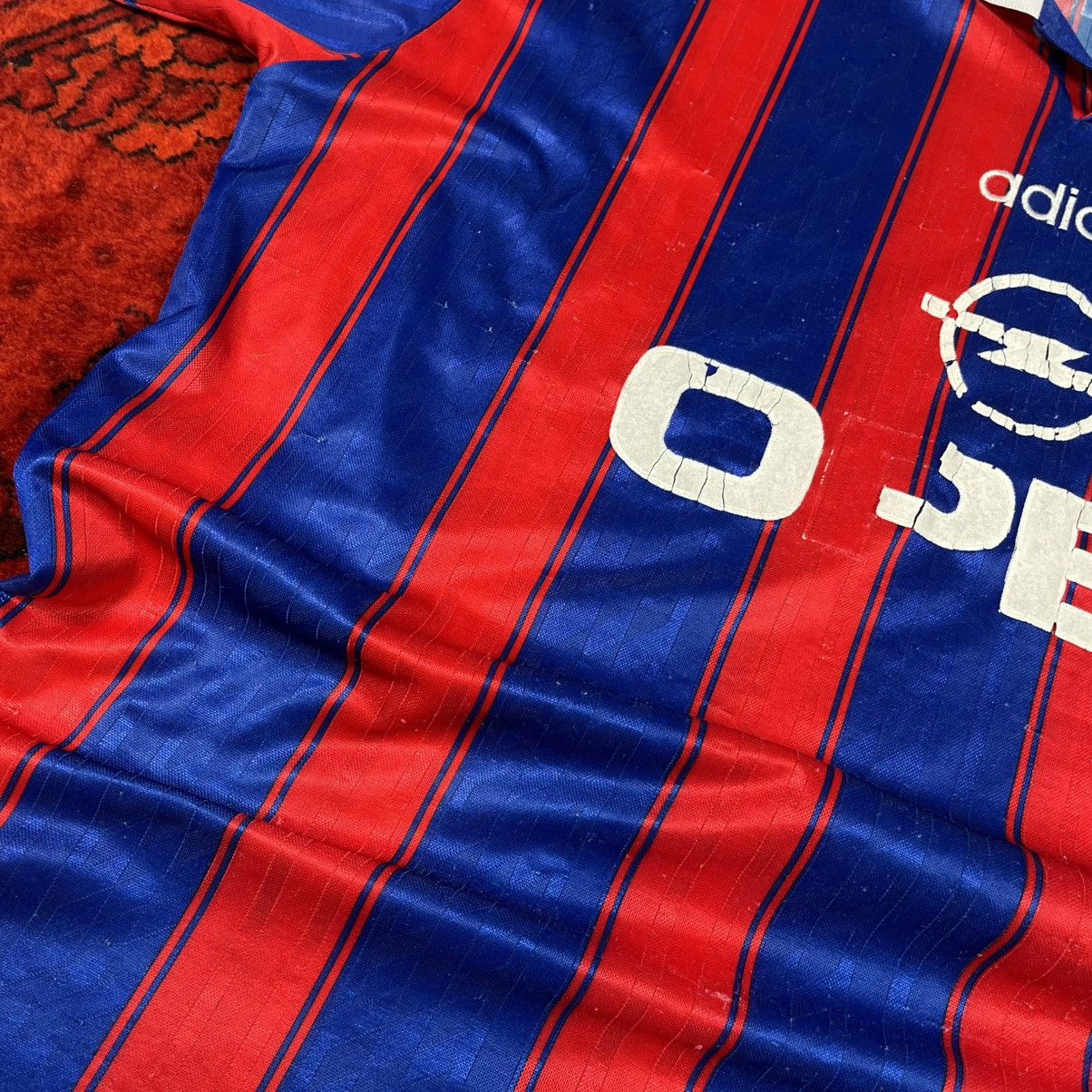 Adidas Vintage Stripes Adidas 1995-97 Bayern Munich Shirt Jersey Size US XL / EU 56 / 4 - 9 Thumbnail
