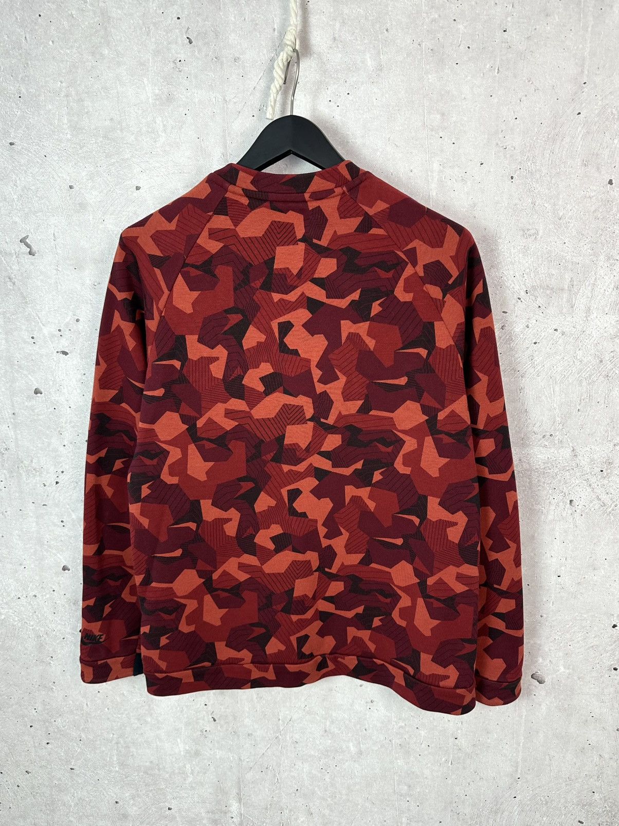 Nike Nike Tech Fleece Red Camo Crew Neck Cotton Men’s Sweatshirt Size US M / EU 48-50 / 2 - 7 Thumbnail