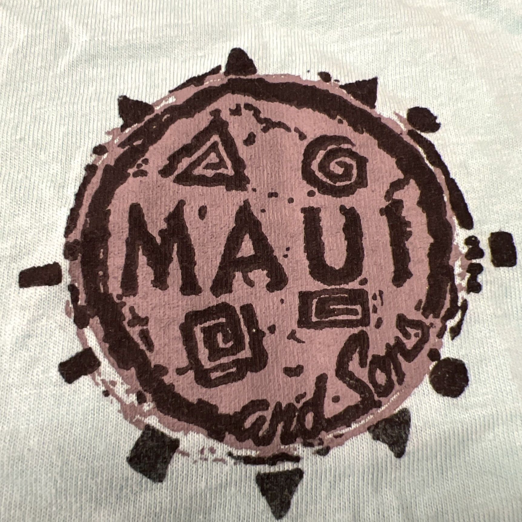 Etro VINTAGE Maui & Sons Shirt Adult Medium Blue Surfer Surfing 90s USA Ocean Lovers Mens T-Shirt Size US M / EU 48-50 / 2 - 3 Thumbnail