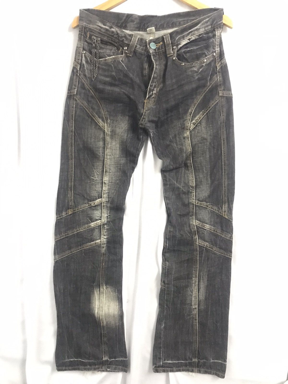 Japanese Brand DAILY NEWS - Flare Jeans Size US 31 - 2 Thumbnail