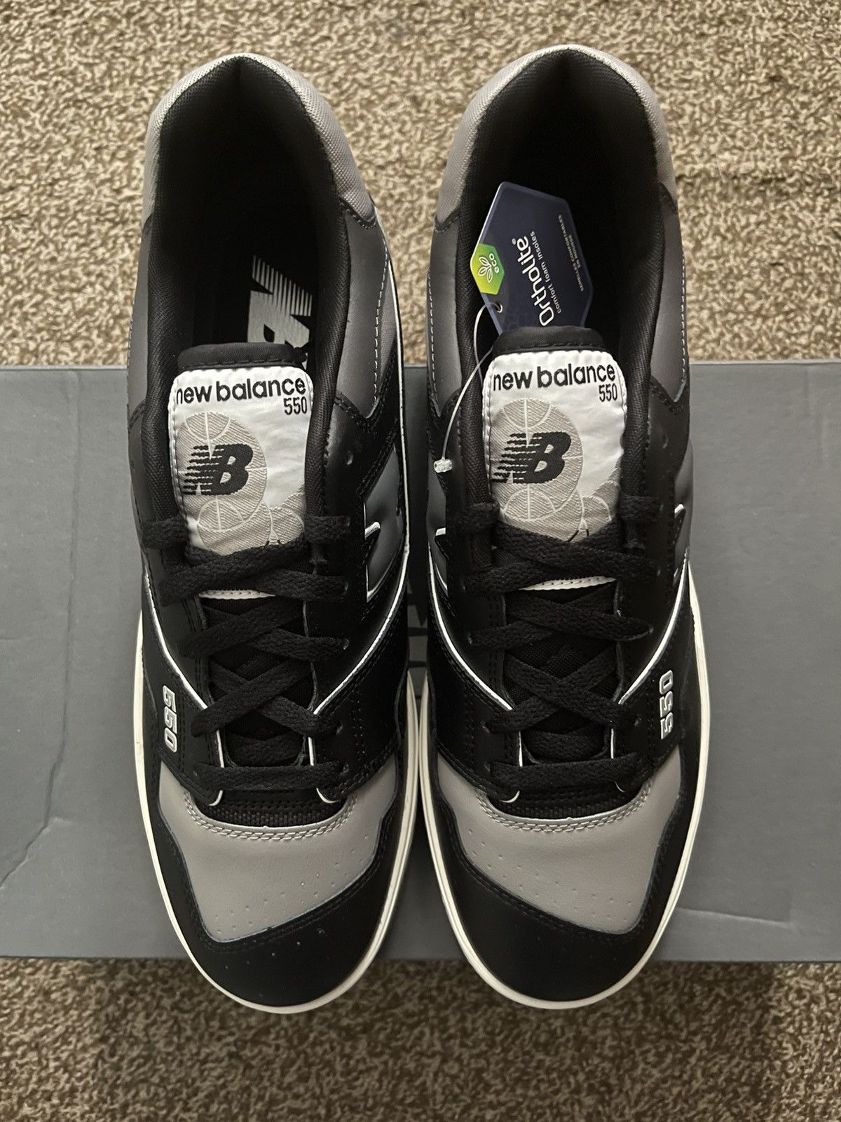 New Balance *New* New Balance 550 Shadow BB550SR1 Grey / Black Size US 13 / EU 46 - 2 Thumbnail
