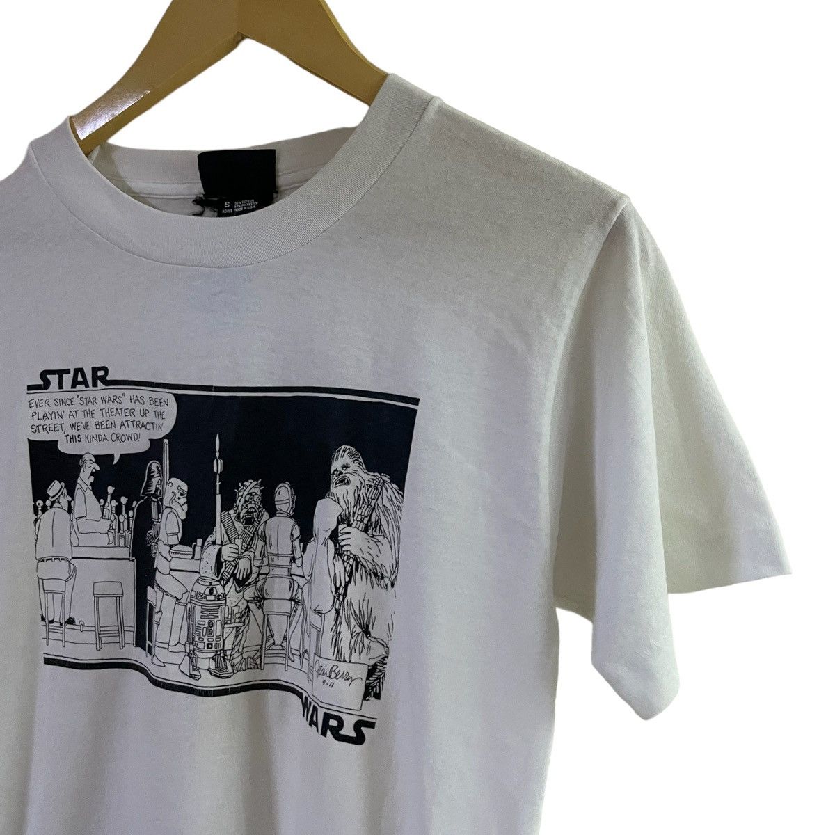 Star Wars × Vintage Vintage 90’s Scene Start Wars Fruit Of The Loom Size US S / EU 44-46 / 1 - 6 Thumbnail