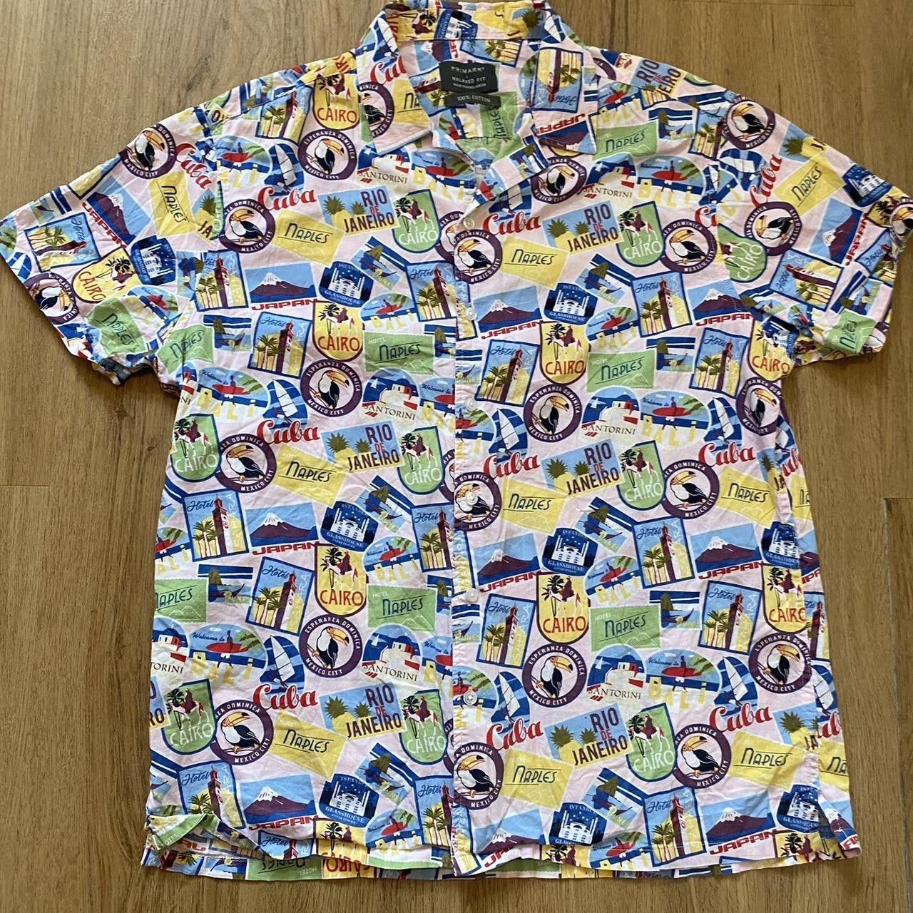 Other Crazy all over print Hawaiian shirt in white Size US L / EU 52-54 / 3 - 1 Thumbnail