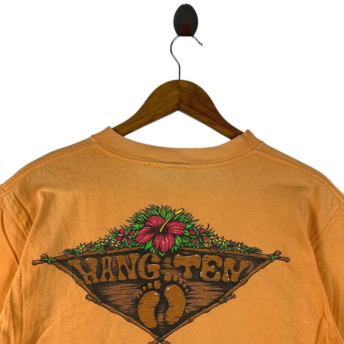 Hang Ten × Vintage Vintage 90s HANG TEN back hit back print tee shirt Size US S / EU 44-46 / 1 - 9 Thumbnail