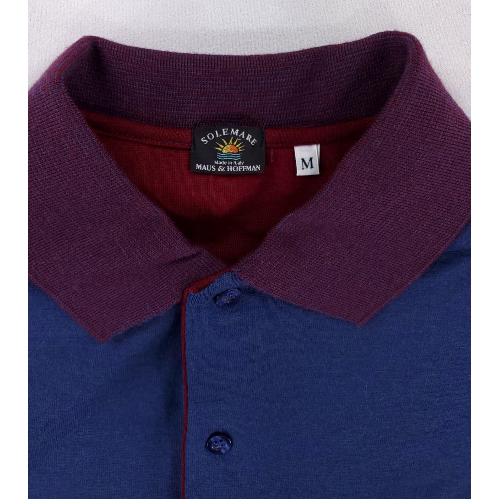 Vintage Solemare Maus & Hoffman 100% Wool Lightweight Sweater Blue Made Italy Mens M Pullover Wool Blue M Size US M / EU 48-50 / 2 - 2 Thumbnail