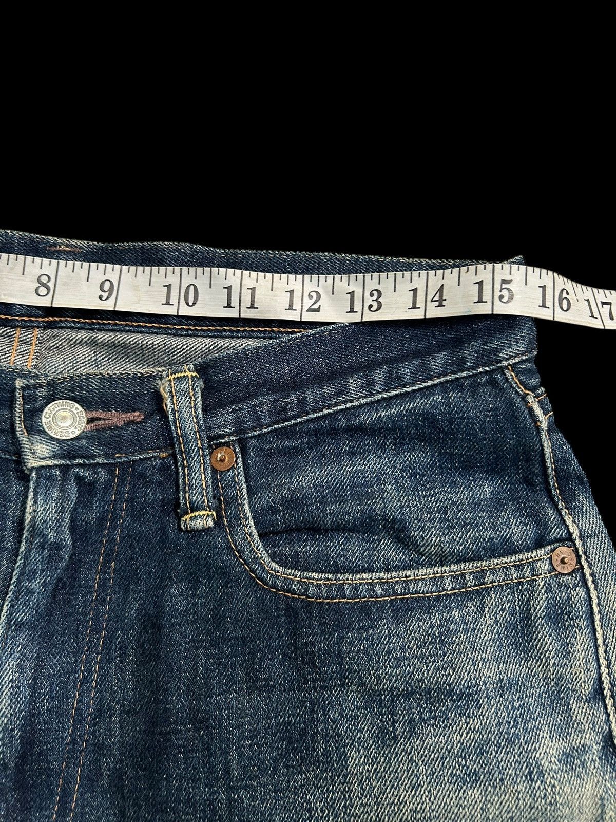 Japanese Brand × Kapital × Vintage DENIME SELVEDGE DISTRESSED VINTAGE DENIM JEANS Size US 31 - 16 Thumbnail
