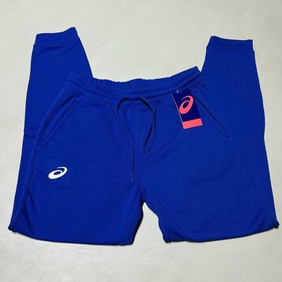 Asics NWT ASICS MEN’S FRENCH TERRY TRAINING JOGGERS ROYAL BLUE SZ Size US 30 / EU 46 - 3 Thumbnail