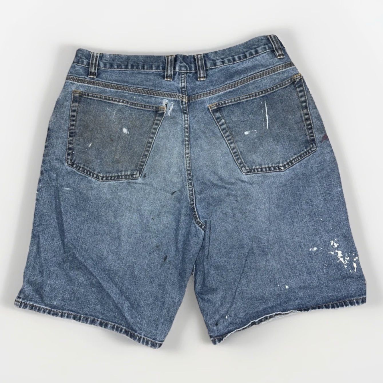 Vintage VINTAGE Big Mac Carpenter Shorts Men 32 Distressed Blue 12 Inseam USA Made Workwear 90s Y2K Size US 32 / EU 48 - 6 Thumbnail