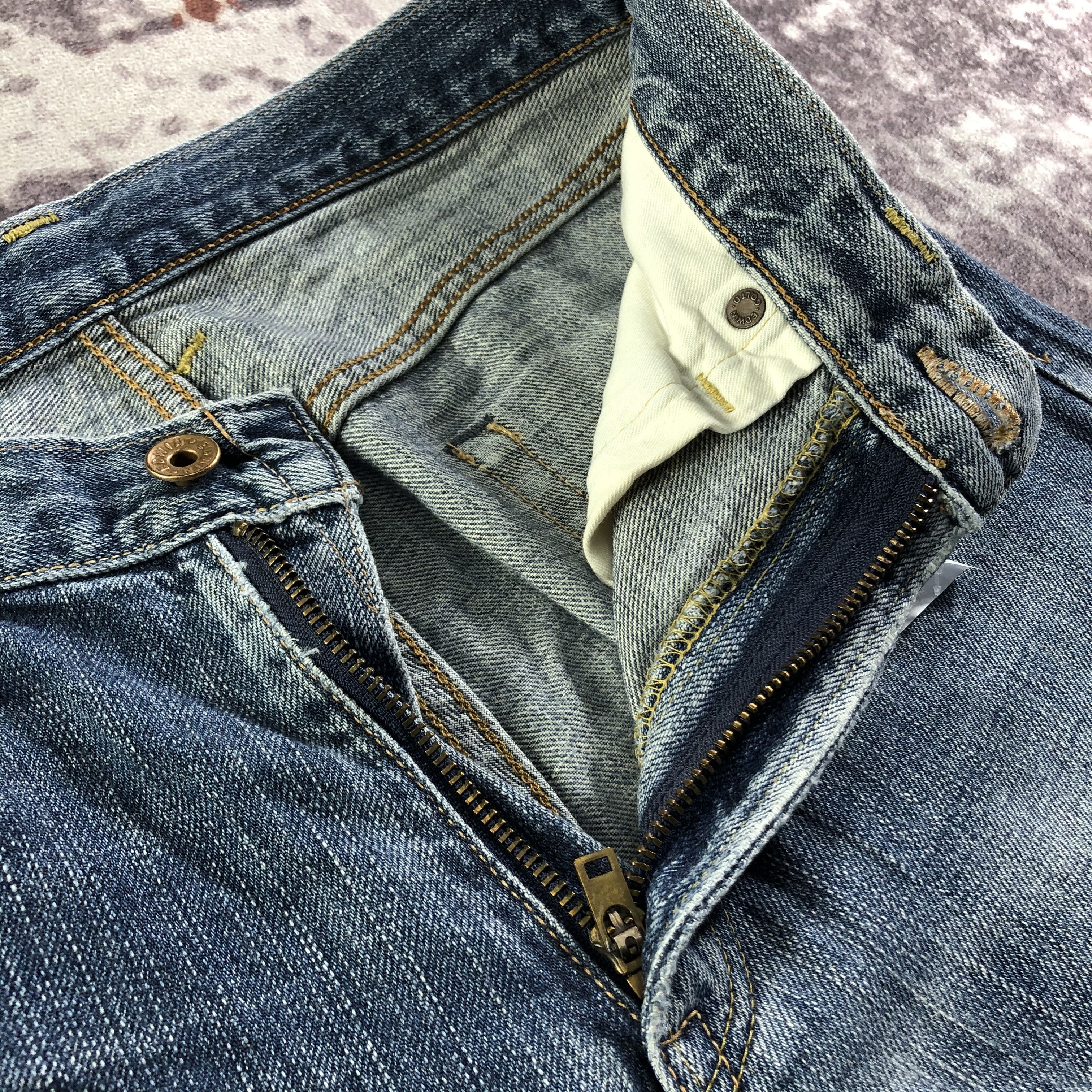 Edwin Vintage Blue Wash Edwin 505 Selvedge Jeans-JM3674 Size US 29 - 7 Thumbnail