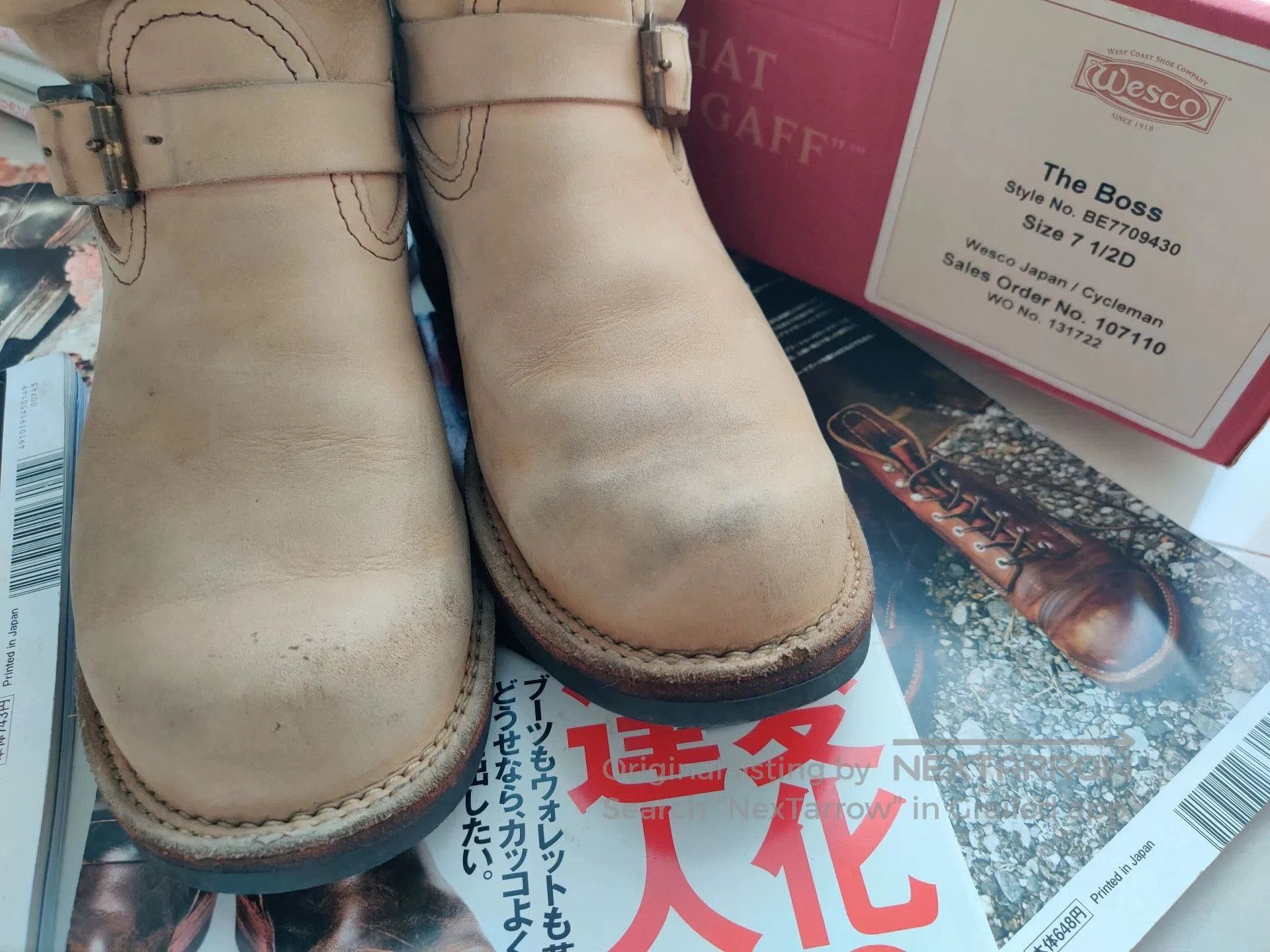 WESCO Wesco Boss Engineer Boots in Natural Color. Size US 7.5 / EU 40-41 - 4 Thumbnail