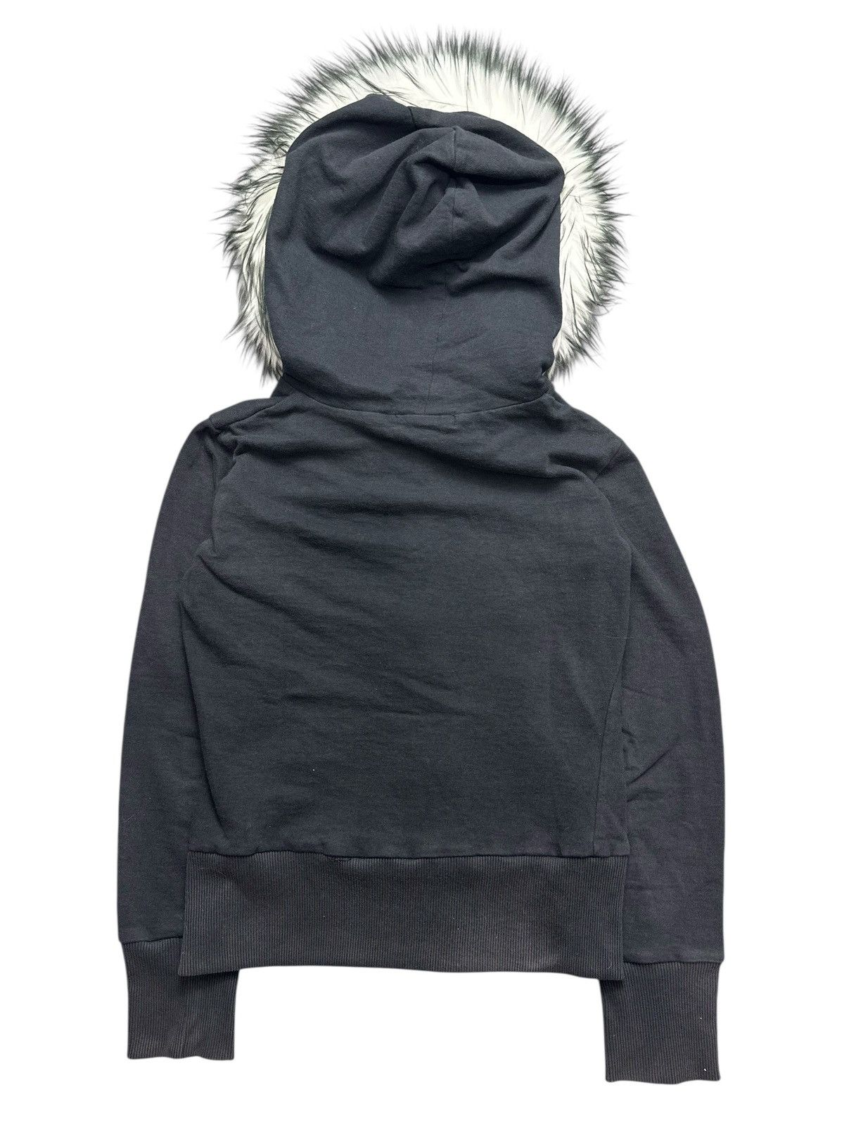 Japanese Brand STUDDED MISCH MASCH FUR ZIP BLACK HOODIE IFSIX LGB STYLE Size XS / US 0-2 / IT 36-38 - 7 Thumbnail