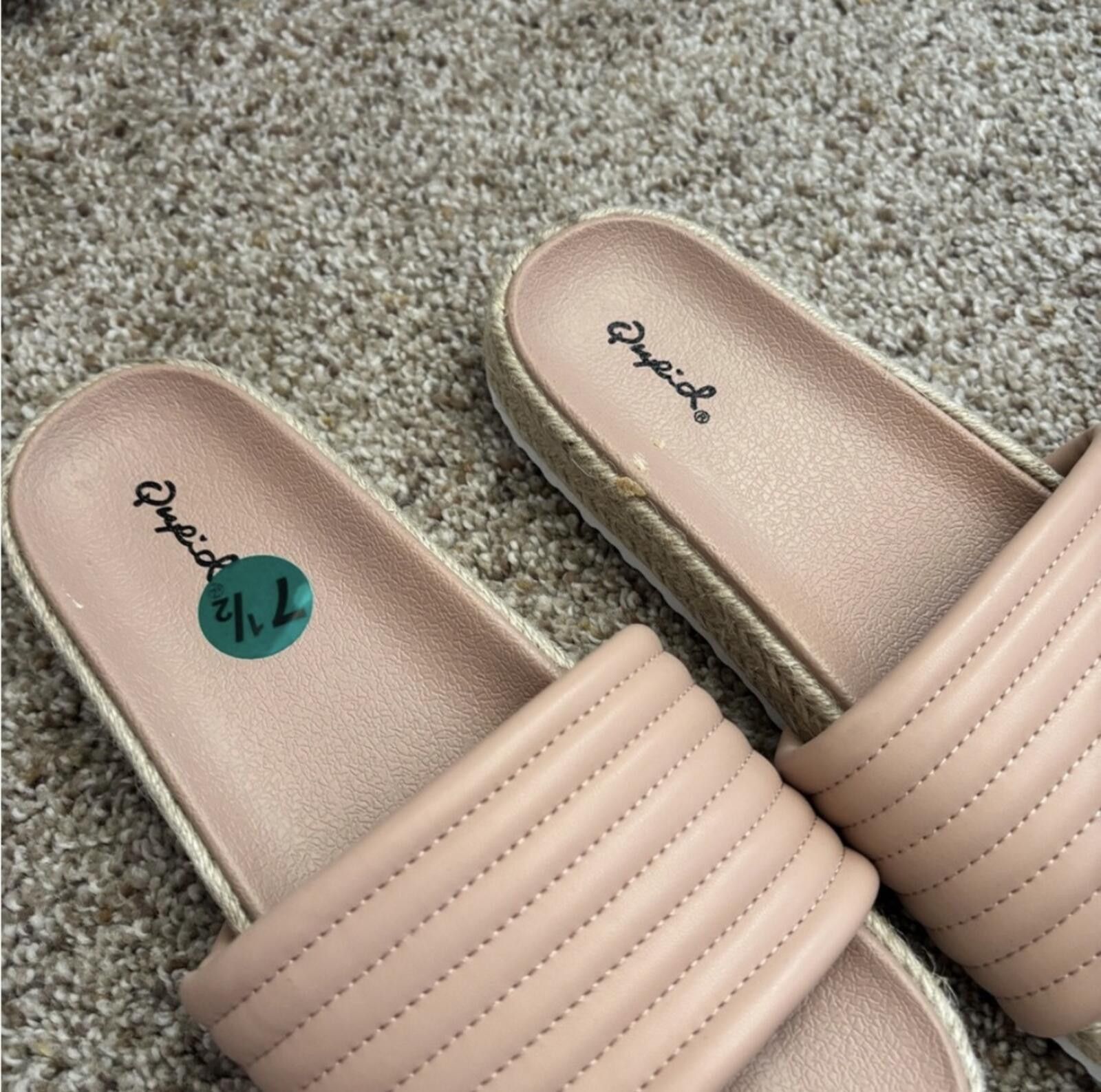 Other (Qupid) Women's Nude Slide Sandals Size US 7.5 / IT 37.5 - 4 Thumbnail