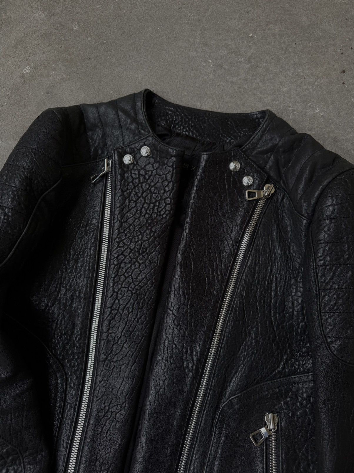 Balmain × H&M AW15 Balmain x H&M Biker Leather Jacket Size US S / EU 44-46 / 1 - 7 Thumbnail