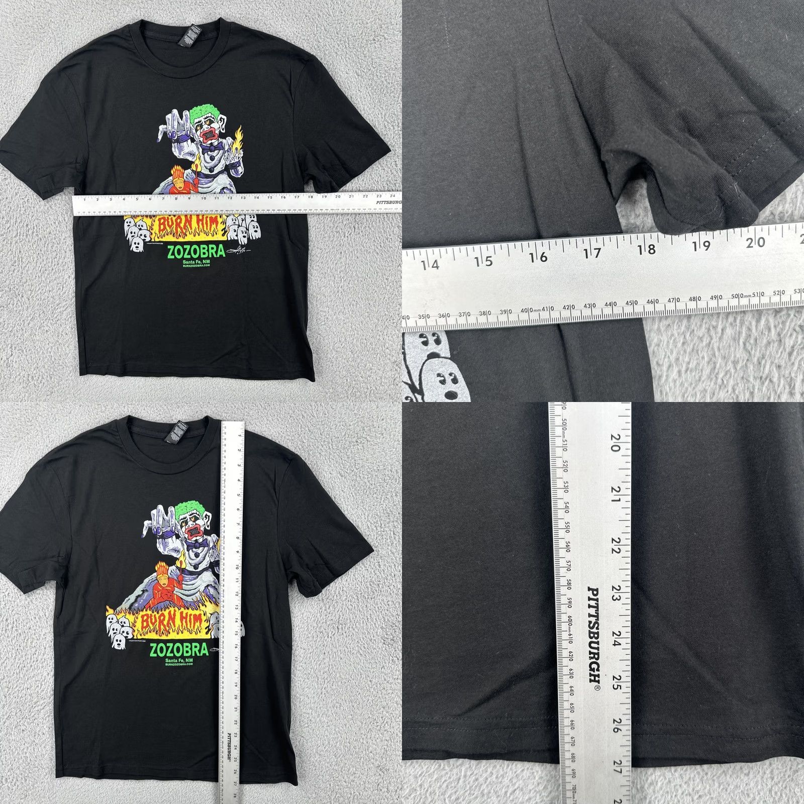 Vintage Kiwanis Club Of Santa Fe 2020 Zozobra Santa Fe NM Burn Him Tee Black Shirt Small Mens Size US S / EU 44-46 / 1 - 8 Thumbnail