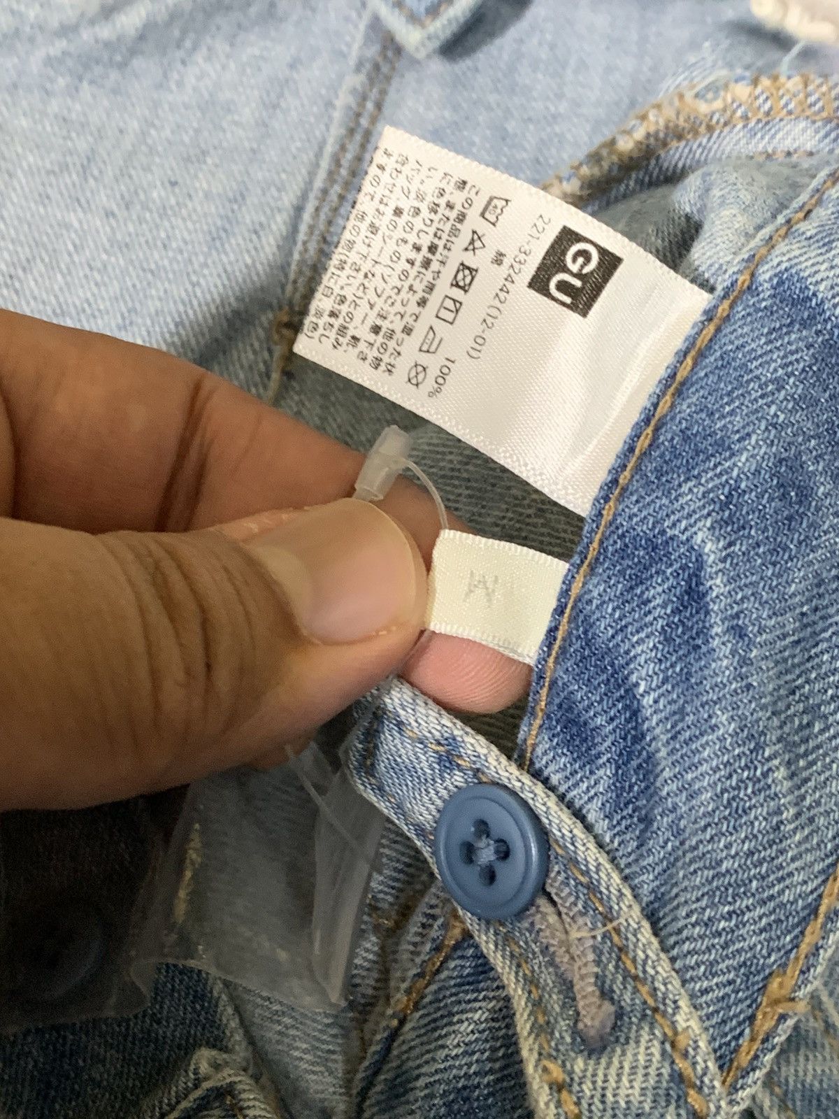 GU GU baggy wide leg baker buckleback jeans Size 30" / US 8 / IT 44 - 9 Thumbnail