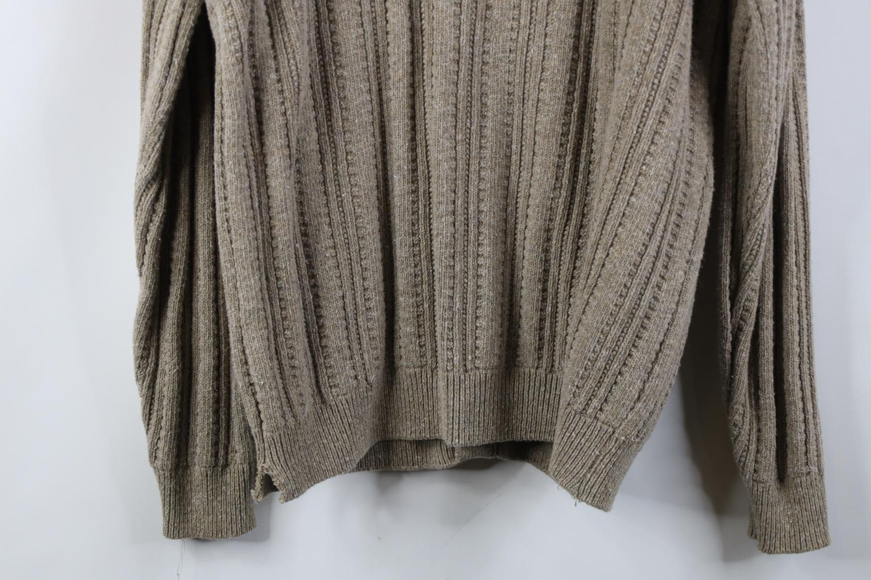 Vintage Vintage 90s Streetwear Chunky Ribbed Knit Cardigan Sweater Size US L / EU 52-54 / 3 - 10 Thumbnail