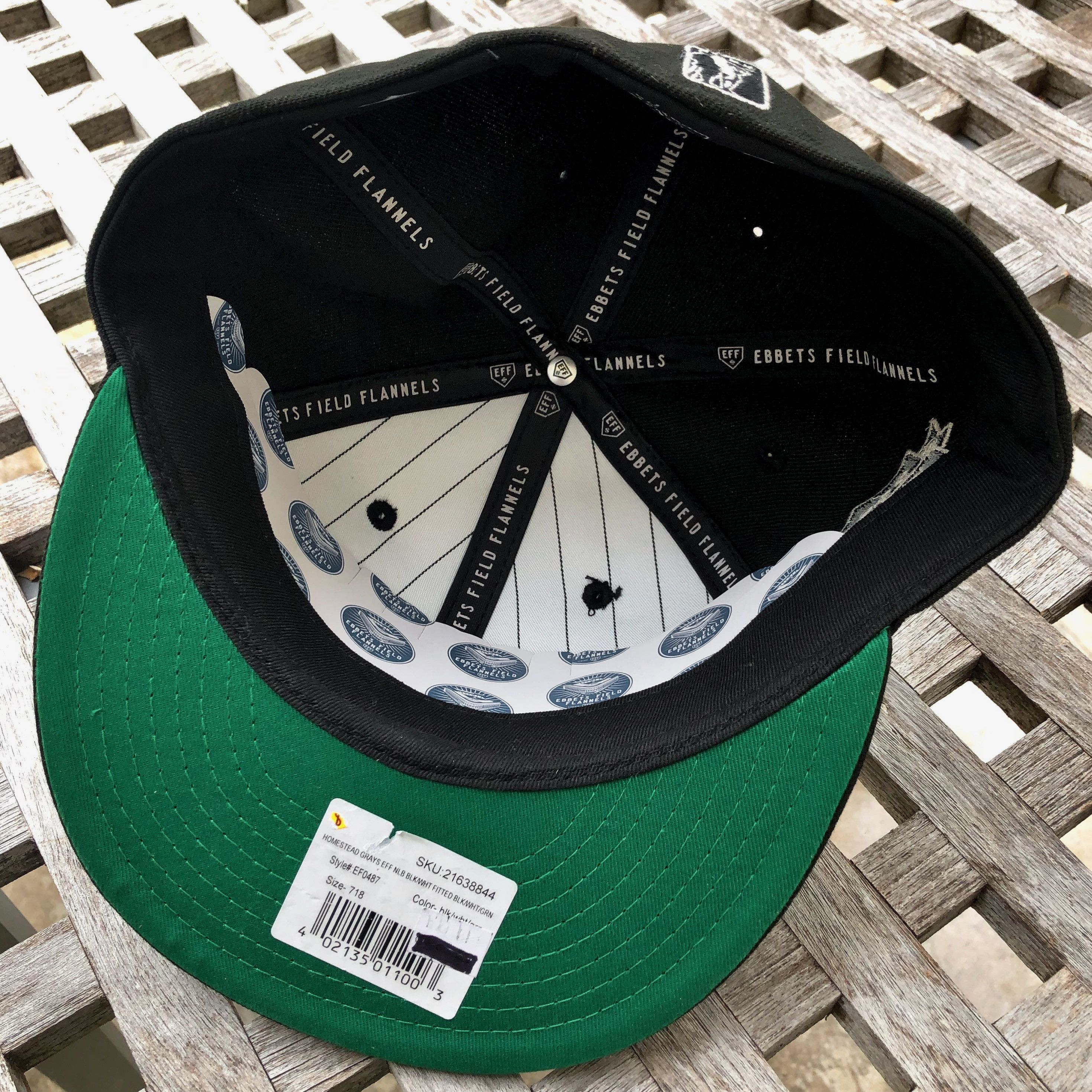 Ebbets Field Flannels Kansas City Monarchs Negro League Baseball Hat 7 1/4 Size ONE SIZE - 5 Thumbnail