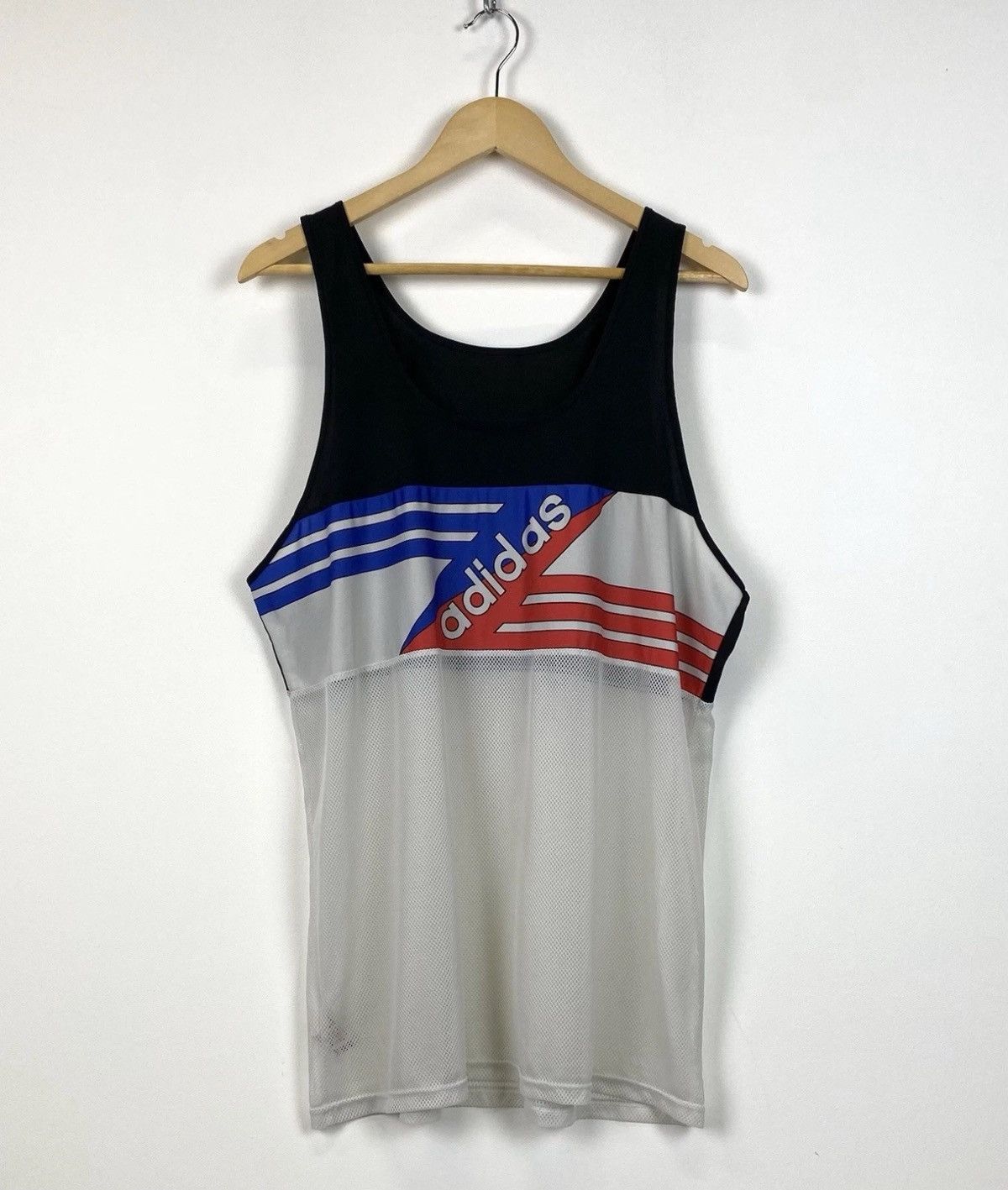 Adidas Vintage Adidas Running Tank Top Shirt Made in West Germany Size US XXL / EU 58 / 5 - 1 Thumbnail