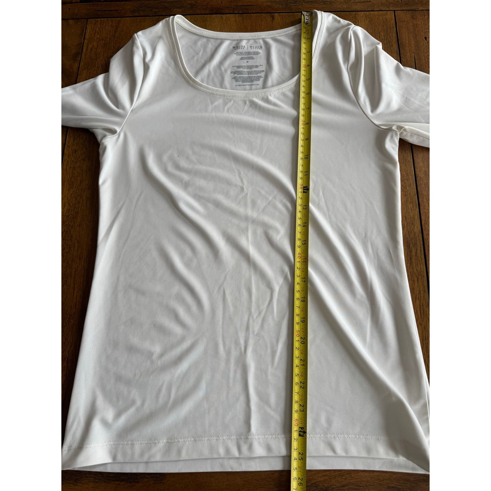 White House Black Market White House Black Market Long Sleeve White Scoop Neck Top M Size M / US 6-8 / IT 42-44 - 8 Thumbnail