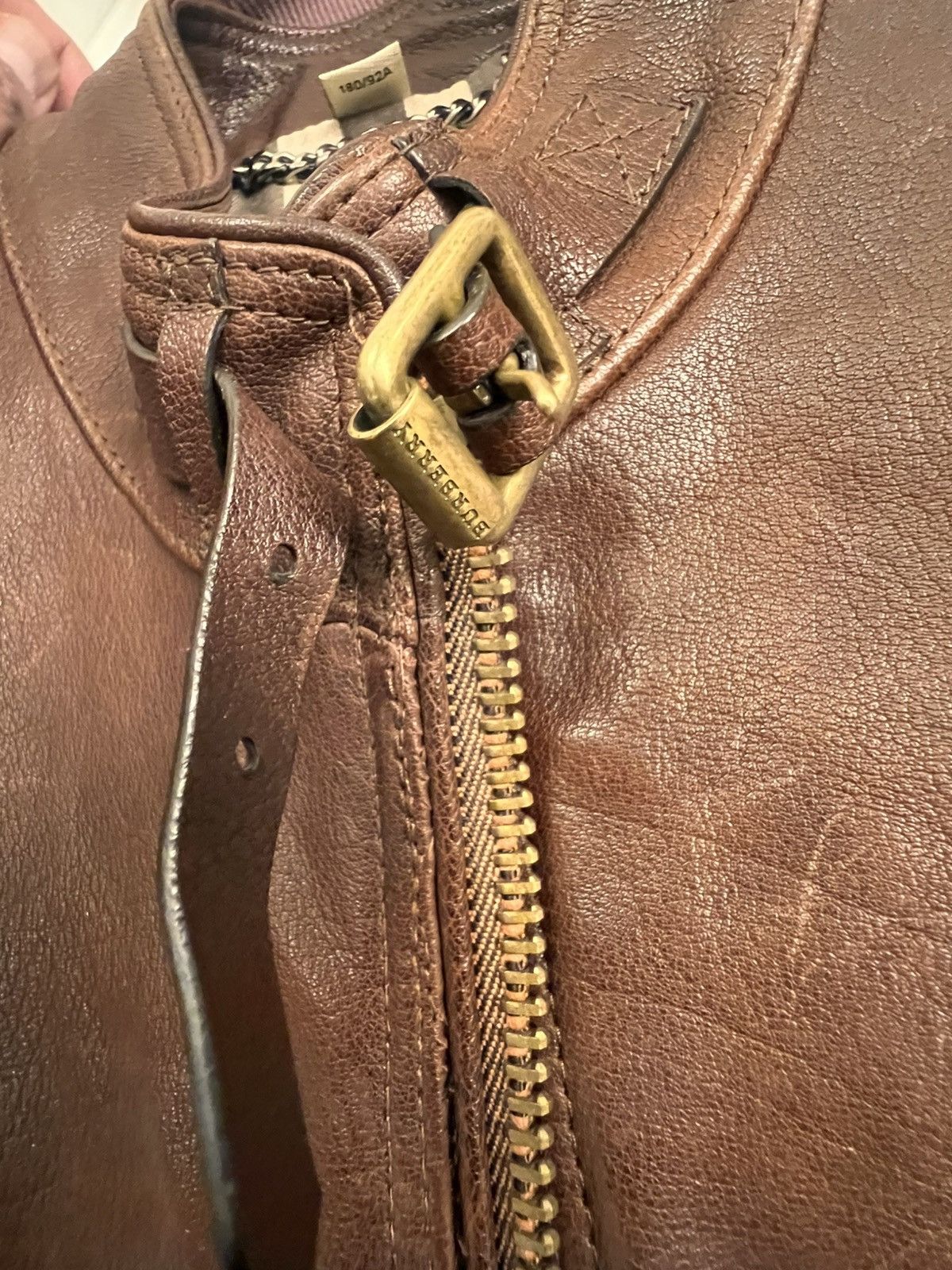 Burberry Burberry brown leather (100%) jacket Size US M / EU 48-50 / 2 - 4 Thumbnail