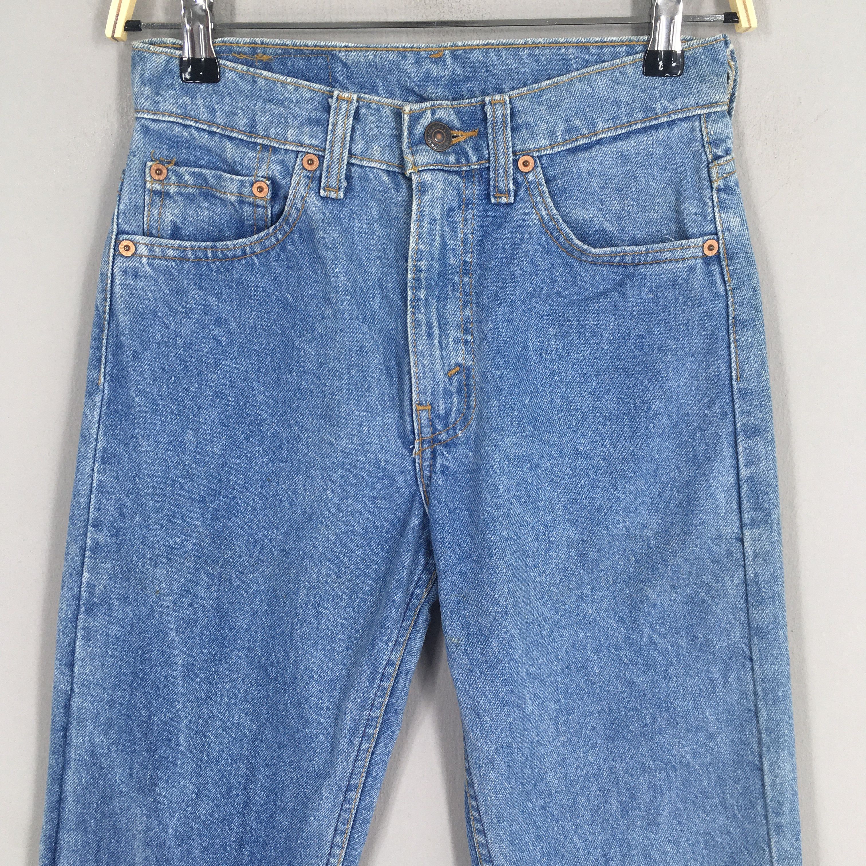Levi's Size 25x34 Vintage 90s Levi's 505 Faded Blue Jeans S224 Size 25" / US 0 / IT 36 - 2 Thumbnail