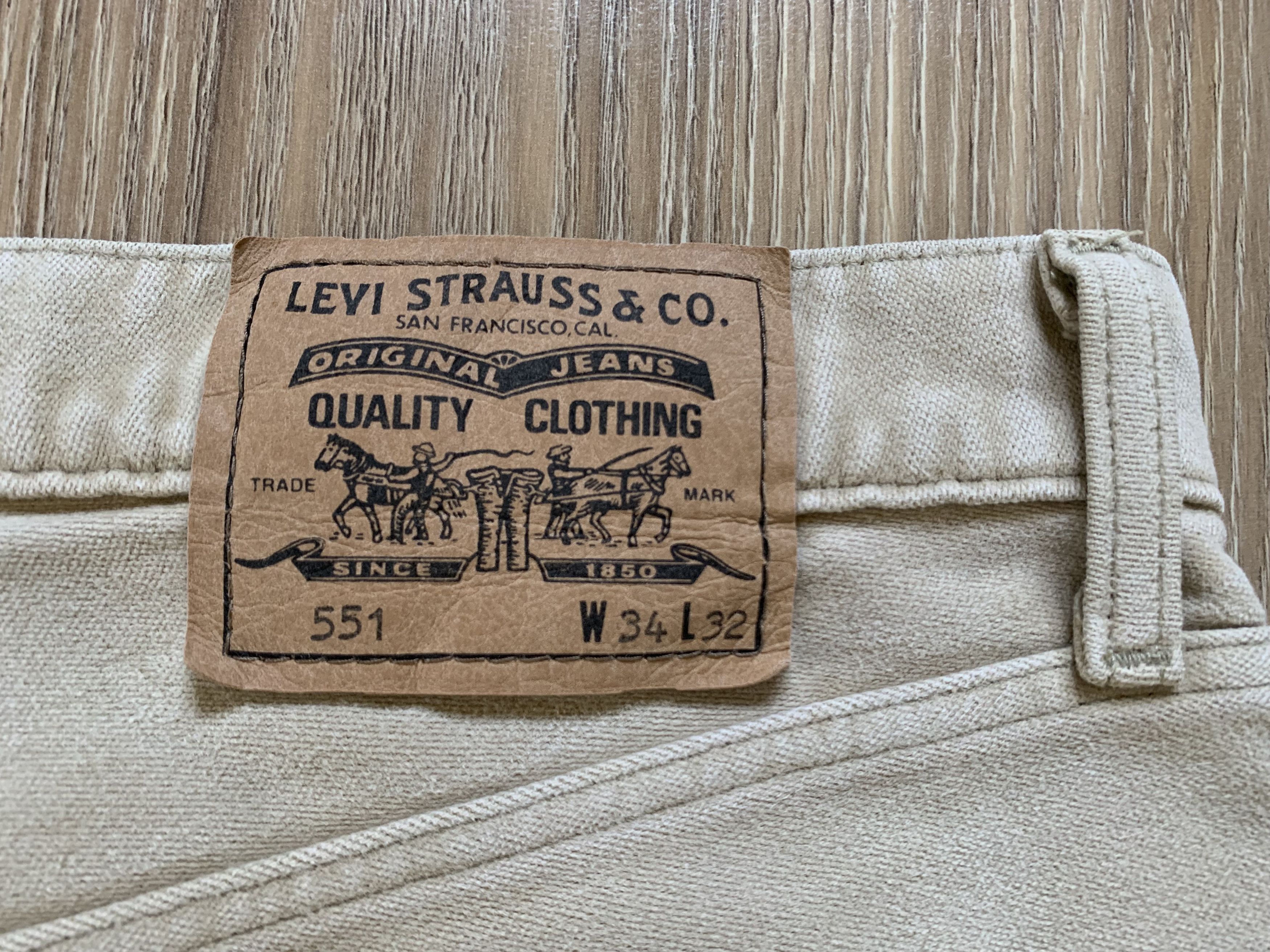 Levi's × Levi's Vintage Clothing × Vintage Levi's 551 Vintage Men's Pants Trousers Size US 34 / EU 50 - 7 Thumbnail