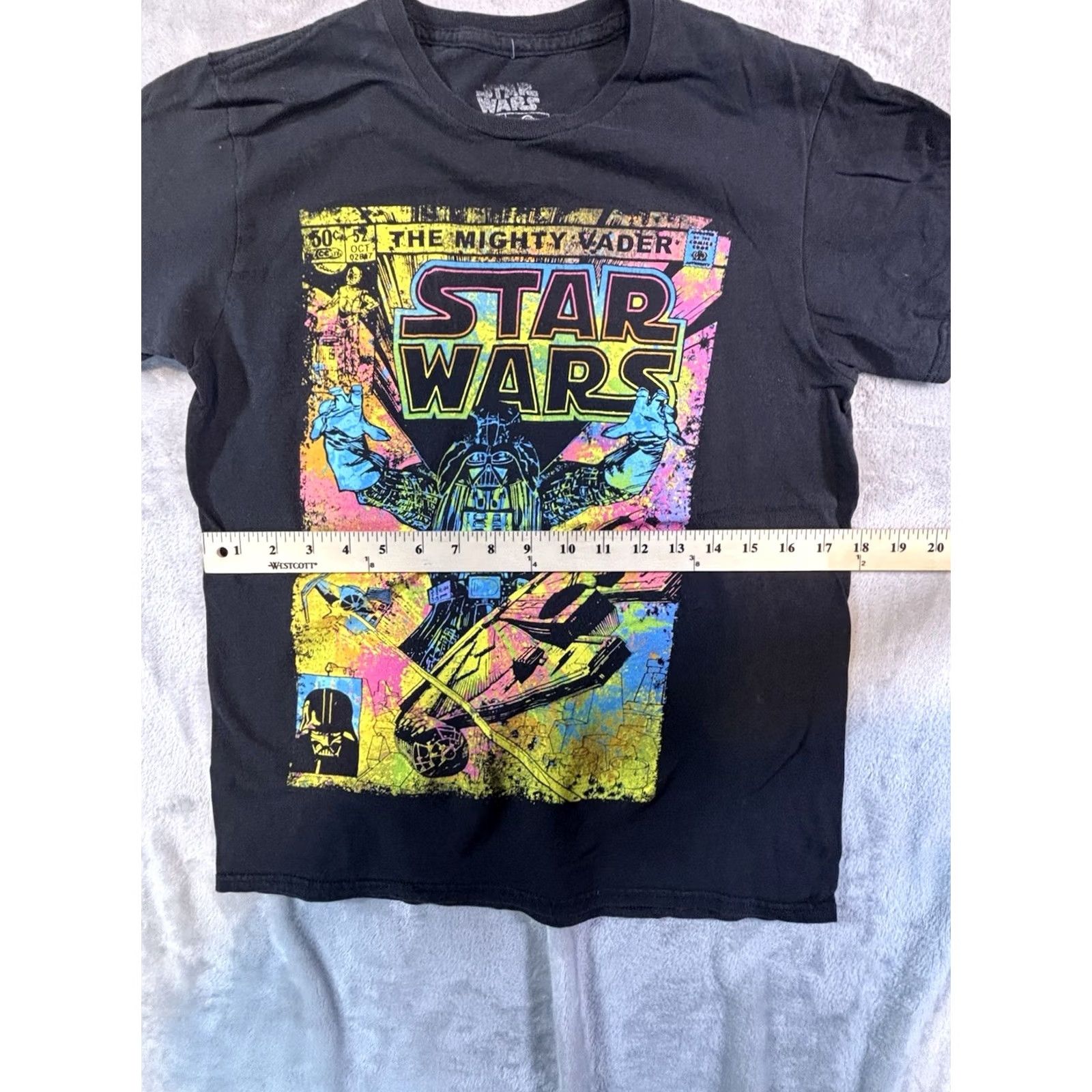 Star Wars VINTAGE? NO — Star Wars Unisex Short Sleeve T-Shirt Graphic Tee Darth Vader Black Cotton Old School? No Size US M / EU 48-50 / 2 - 4 Thumbnail