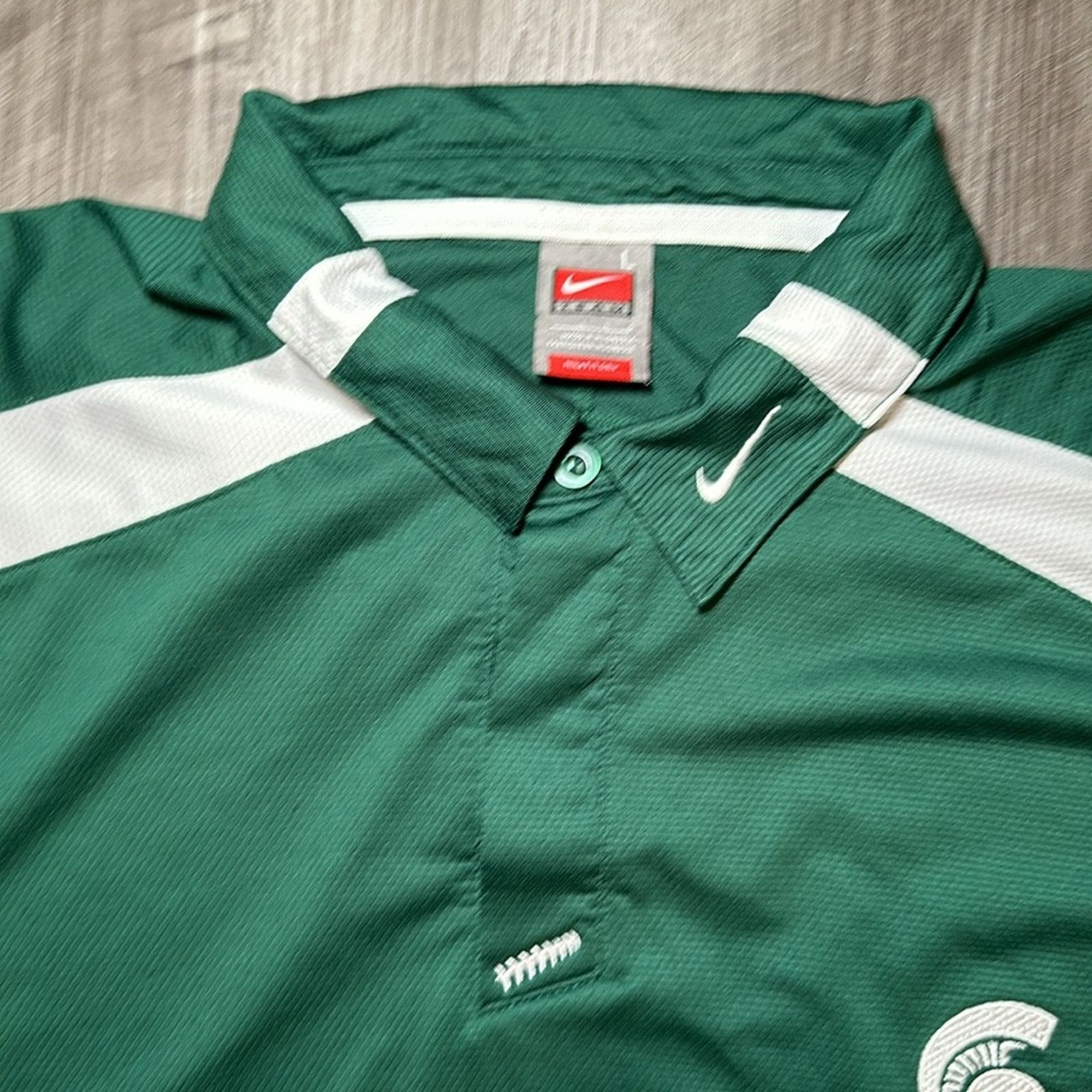 Nike Michigan State Spartans Nike Fit Team Polo - Large Size US L / EU 52-54 / 3 - 8 Thumbnail