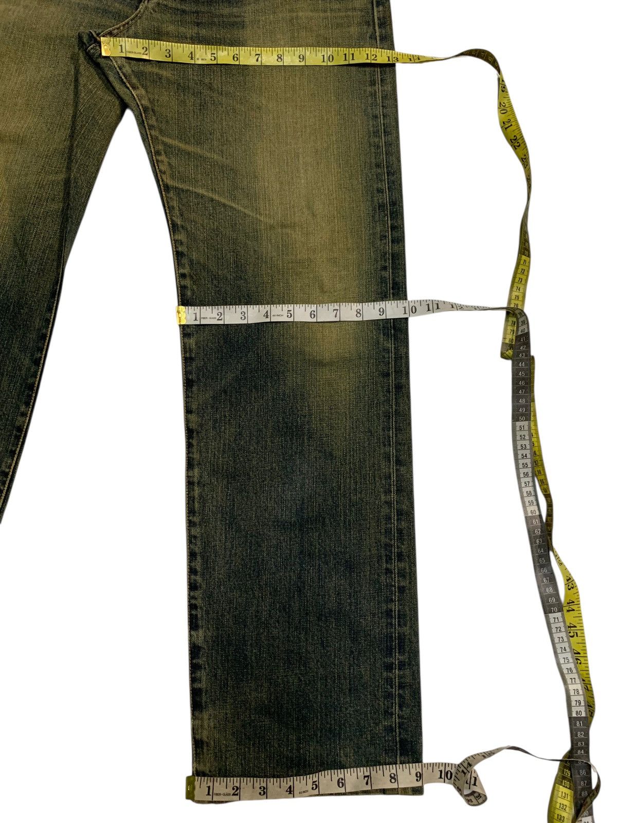 Kapital VINTAGE EDWIN 505X SELVEDGE RUSTY MUDWASH DISTRESSED DENIM Size US 33 - 22 Thumbnail