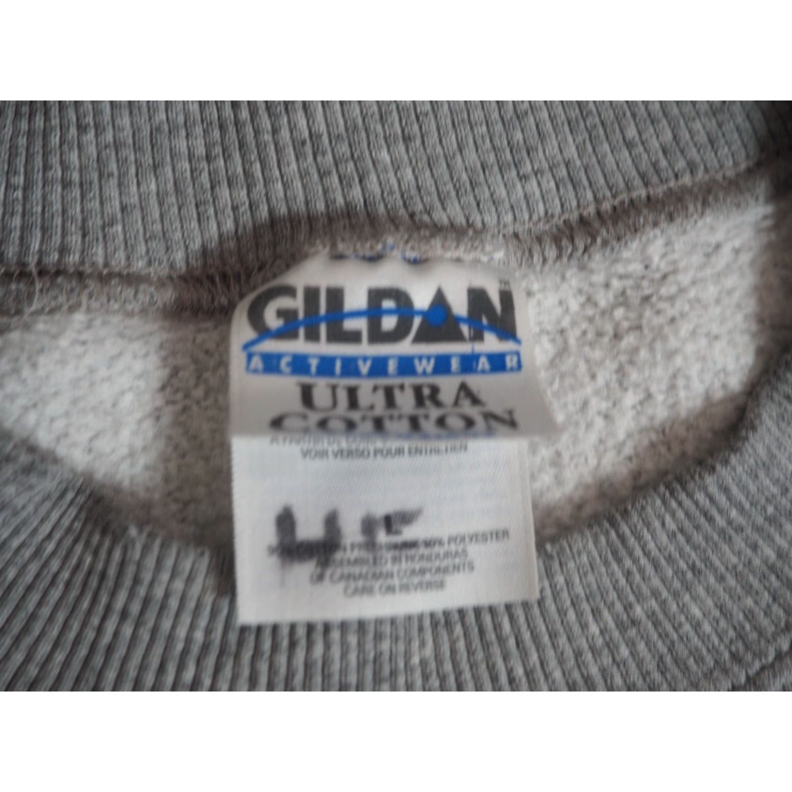 Gildan VINTAGE Gildan University Tennessee Sweatshirt Pullover Gray 90s Crew Neck Long Sleeve L Men Basketball Logo Embroidered Durables Size US L / EU 52-54 / 3 - 4 Thumbnail