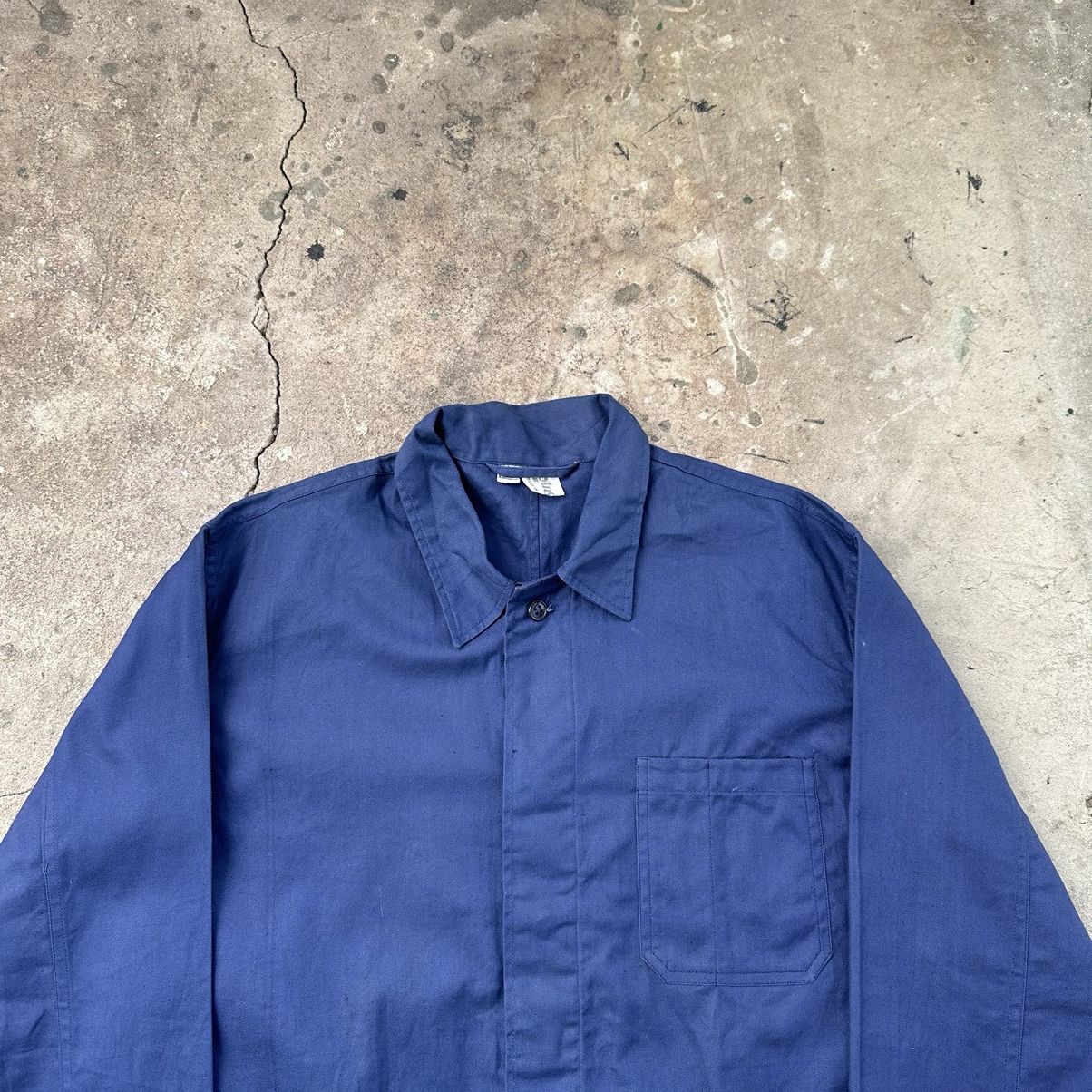 Le Laboureur Vintage lotus 80s French Workwear Sanfor Chore Jacket Size US M / EU 48-50 / 2 - 4 Thumbnail