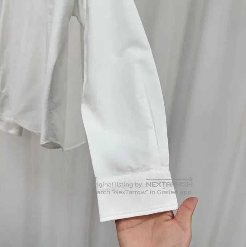 Kenzo KENZO White Long Sleeve Cotton Shirt with Logo . Size S / US 4 / IT 40 - 4 Thumbnail