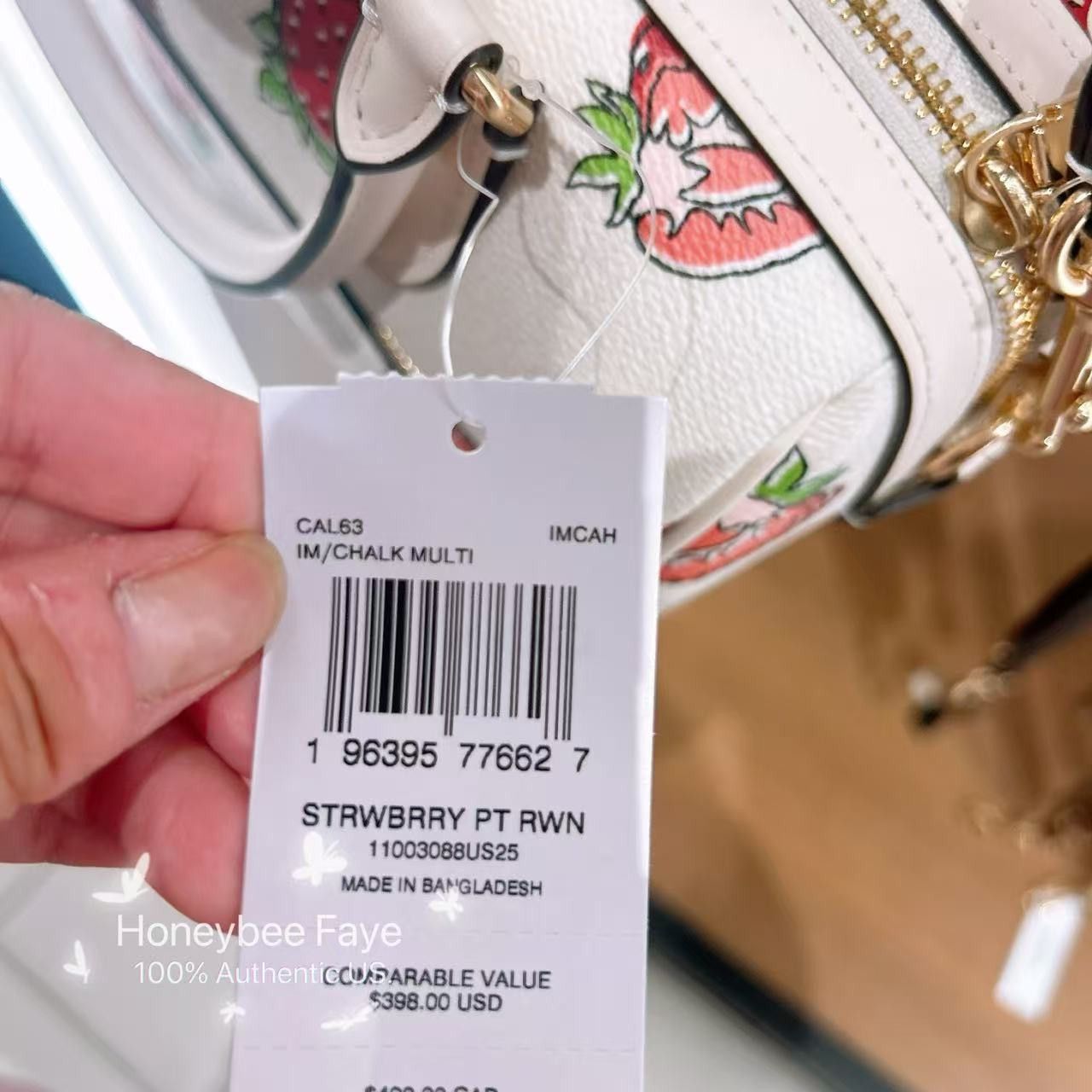 Coach Rowan Satchel Bag With Strawberry Print CAL63 Size ONE SIZE - 5 Thumbnail