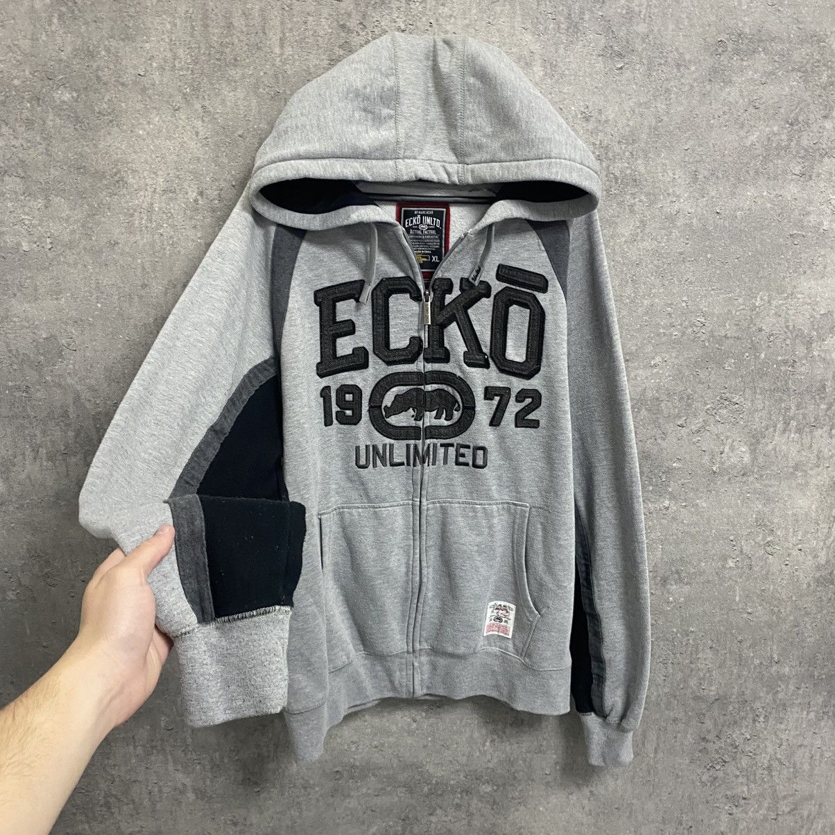 Ecko Unltd. Crazy Vintage Ecko Unltd Y2K Zip Hoodie Japan Style Size US XL / EU 56 / 4 - 2 Thumbnail