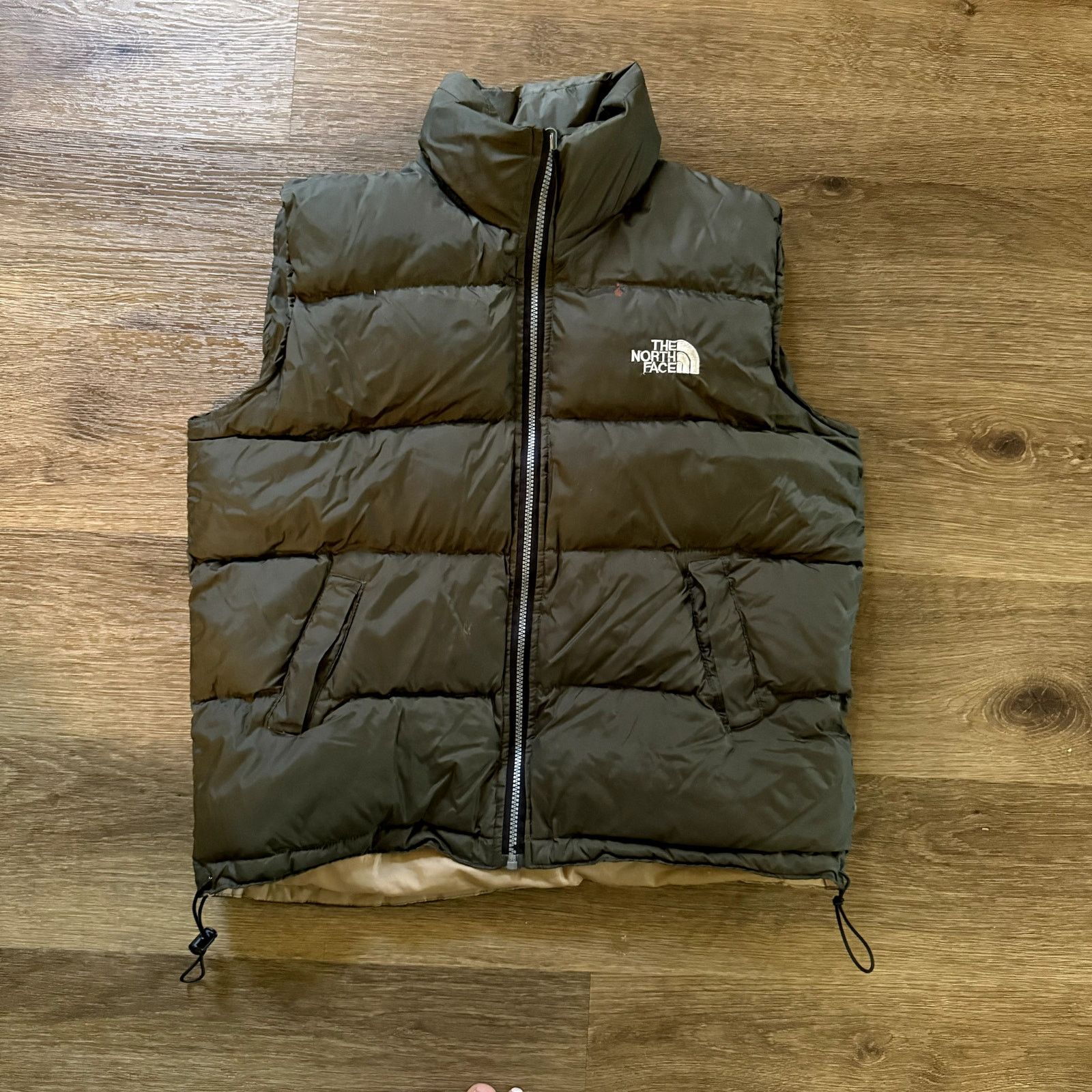 The North Face Green Brown Puffer Vest