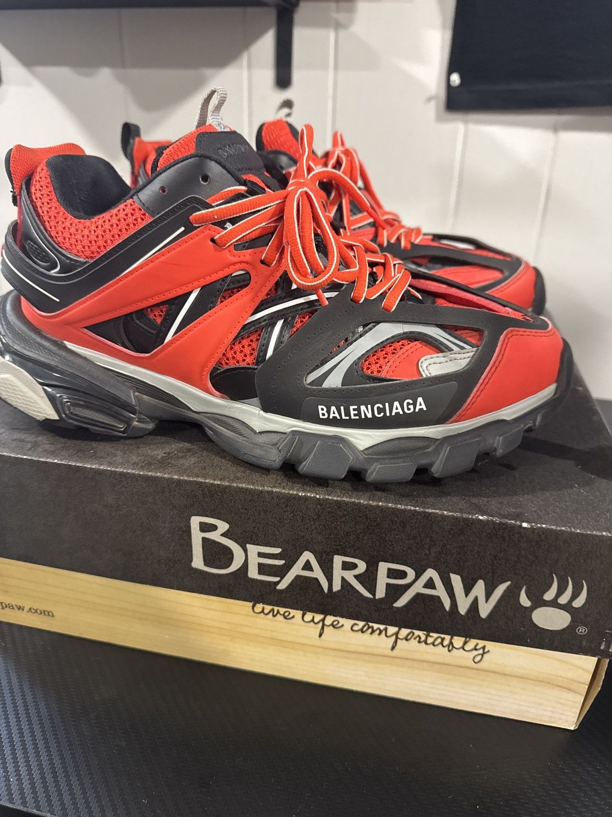 Balenciaga Balenciaga Tracks red black Size US 9 / EU 42 - 7 Thumbnail