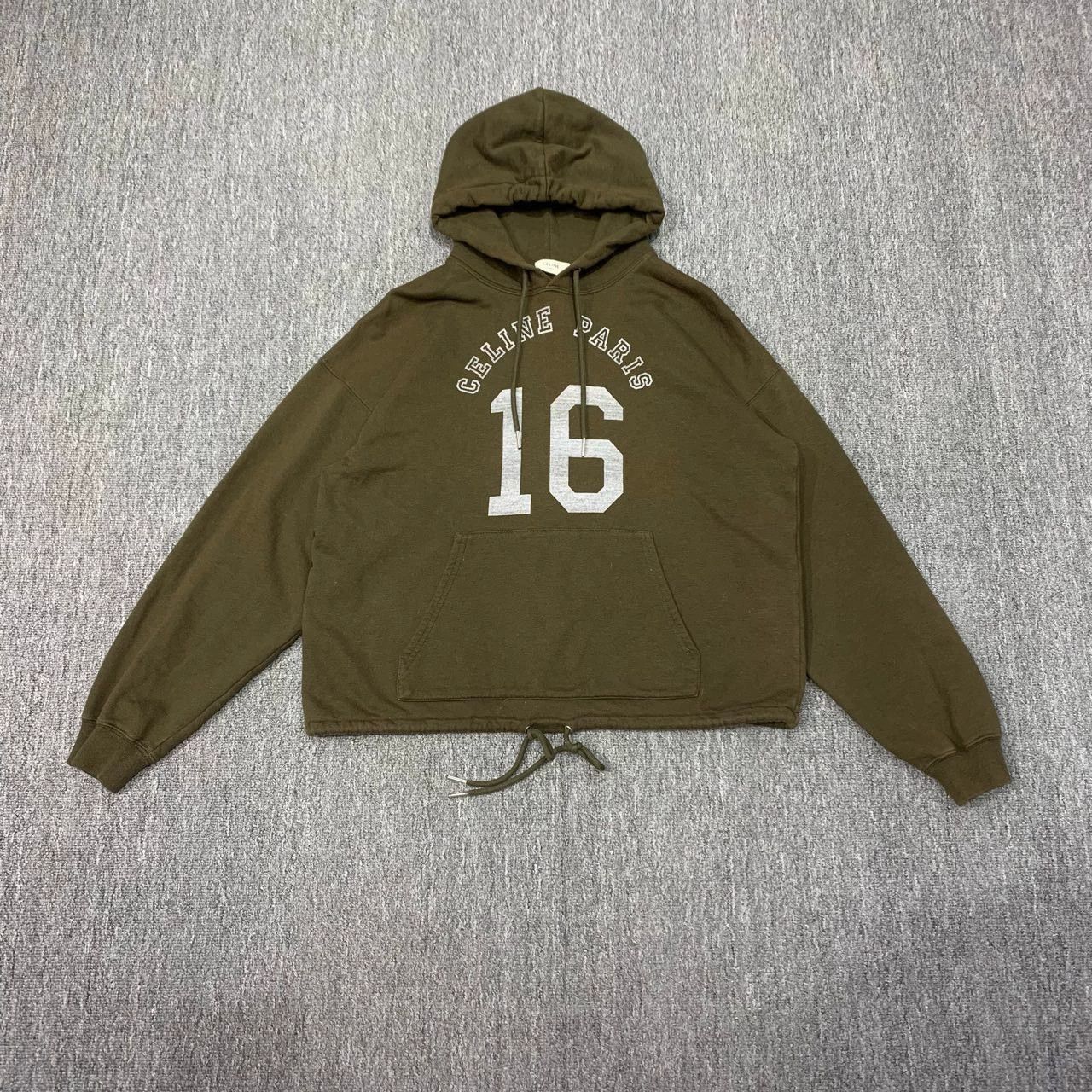 Celine Celine Army Green Hoodie Sweatshirt XS Size XS / US 0-2 / IT 36-38 - 1 Thumbnail